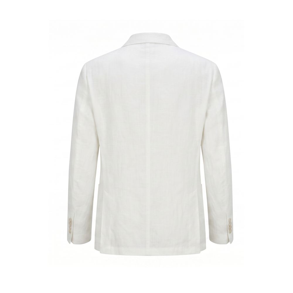 Malo White Linen Men's Men's Jacket