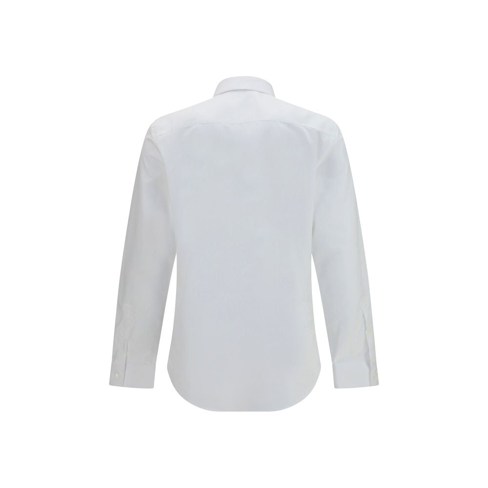 Burberry White Cotton Dress Men's Shirt