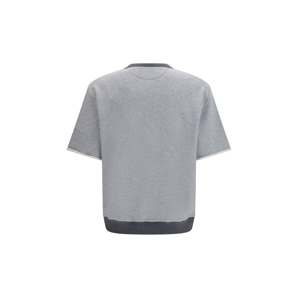 Brunello Cucinelli Gray Cotton Men's Sportswear