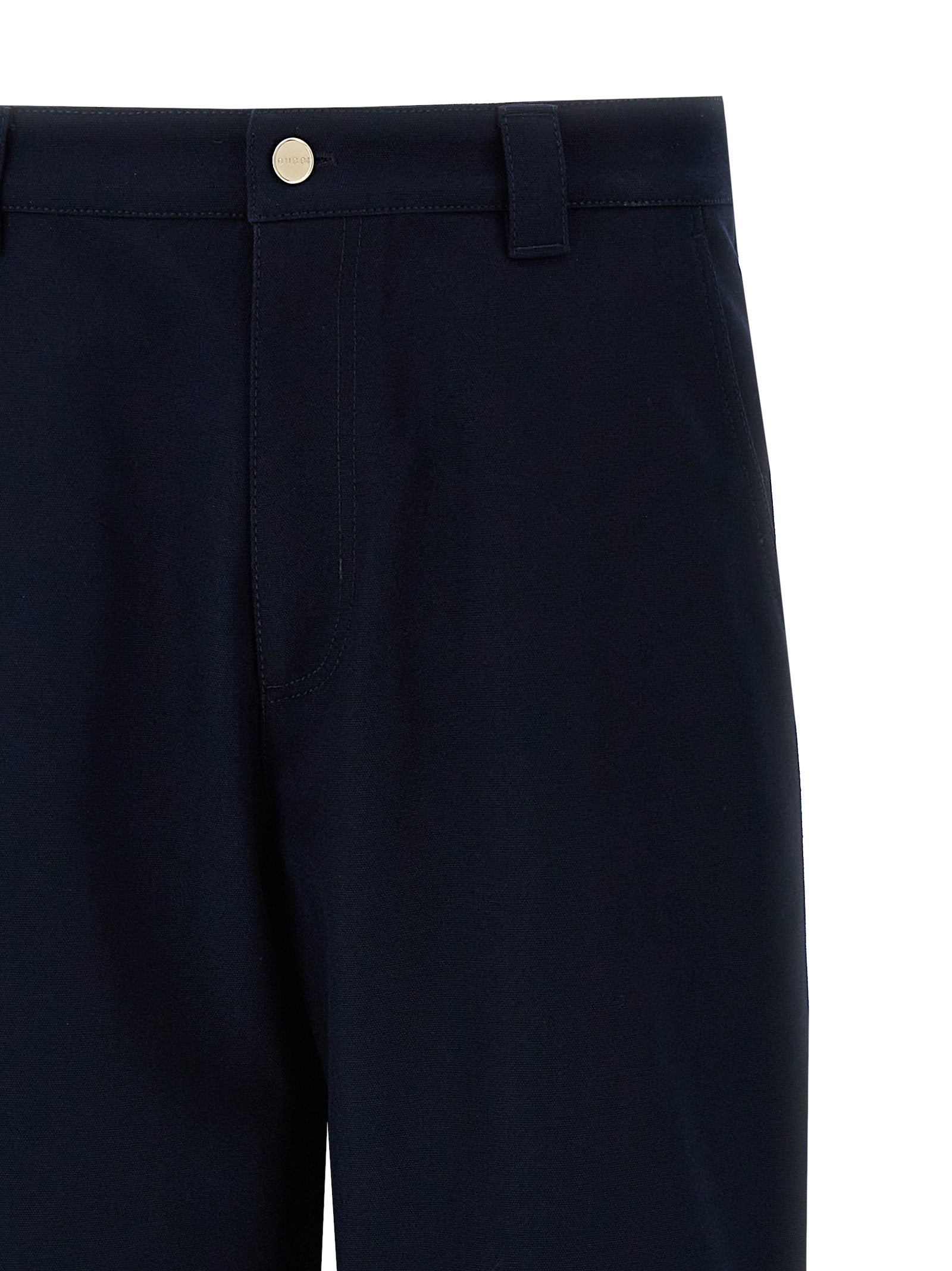 Gucci Blue Cotton Casual Men's Pants