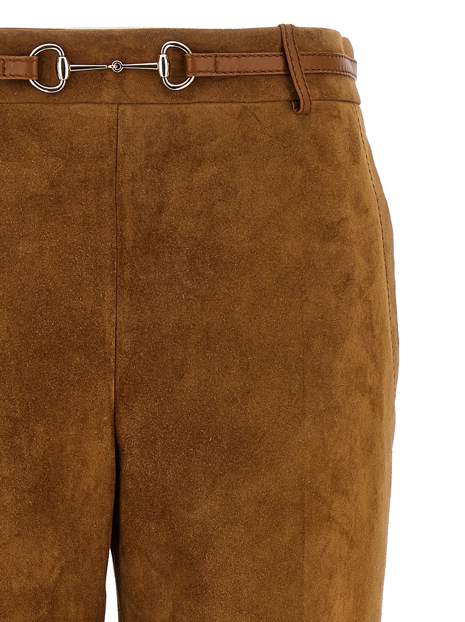 Gucci Brown Calfskin Women's Pants
