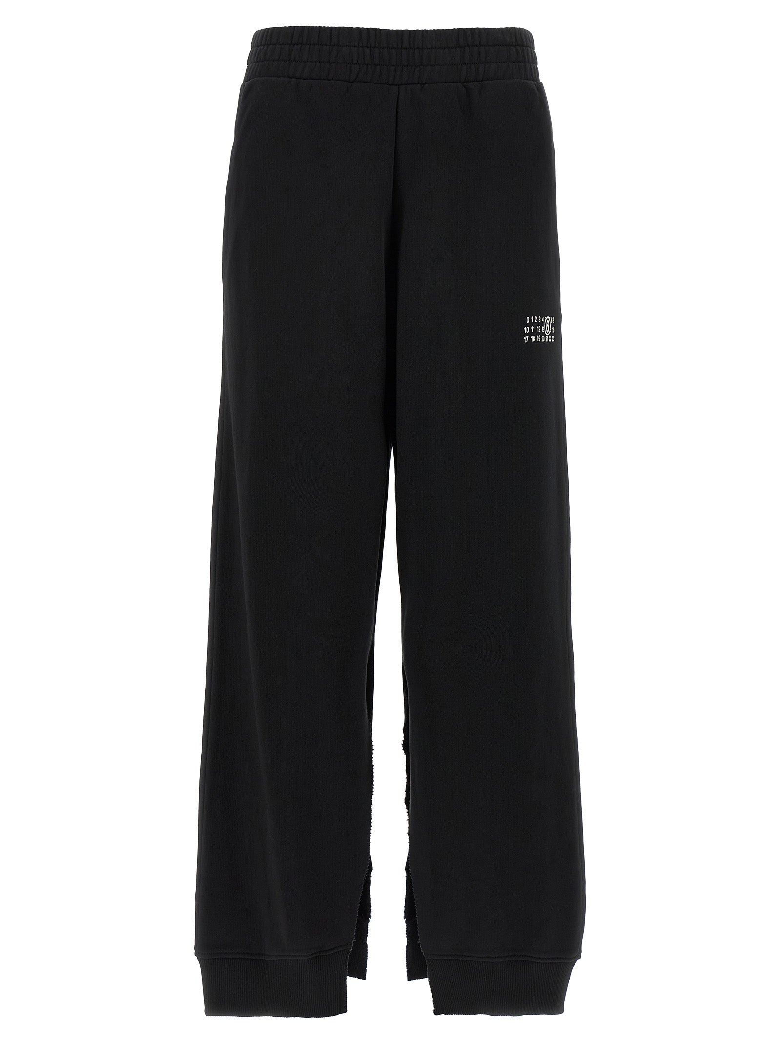 MM6 Maison Margiela Black Cotton Joggers (Workout Women's Pants)