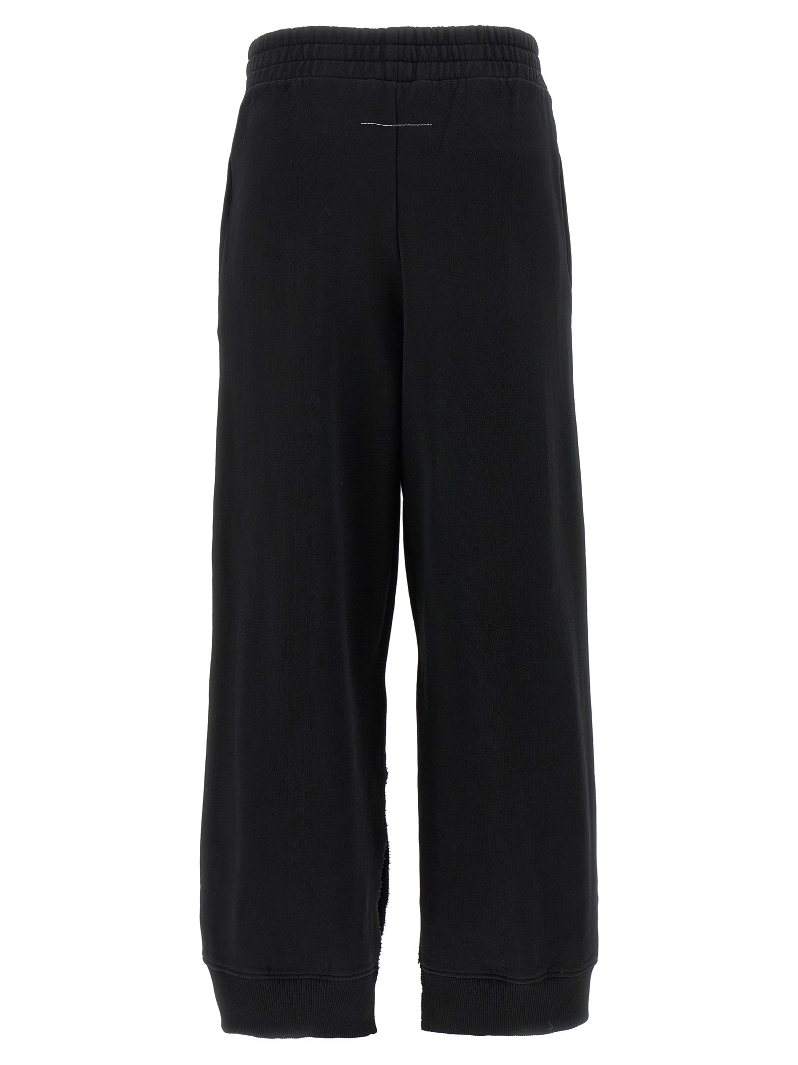 MM6 Maison Margiela Black Cotton Joggers (Workout Women's Pants)
