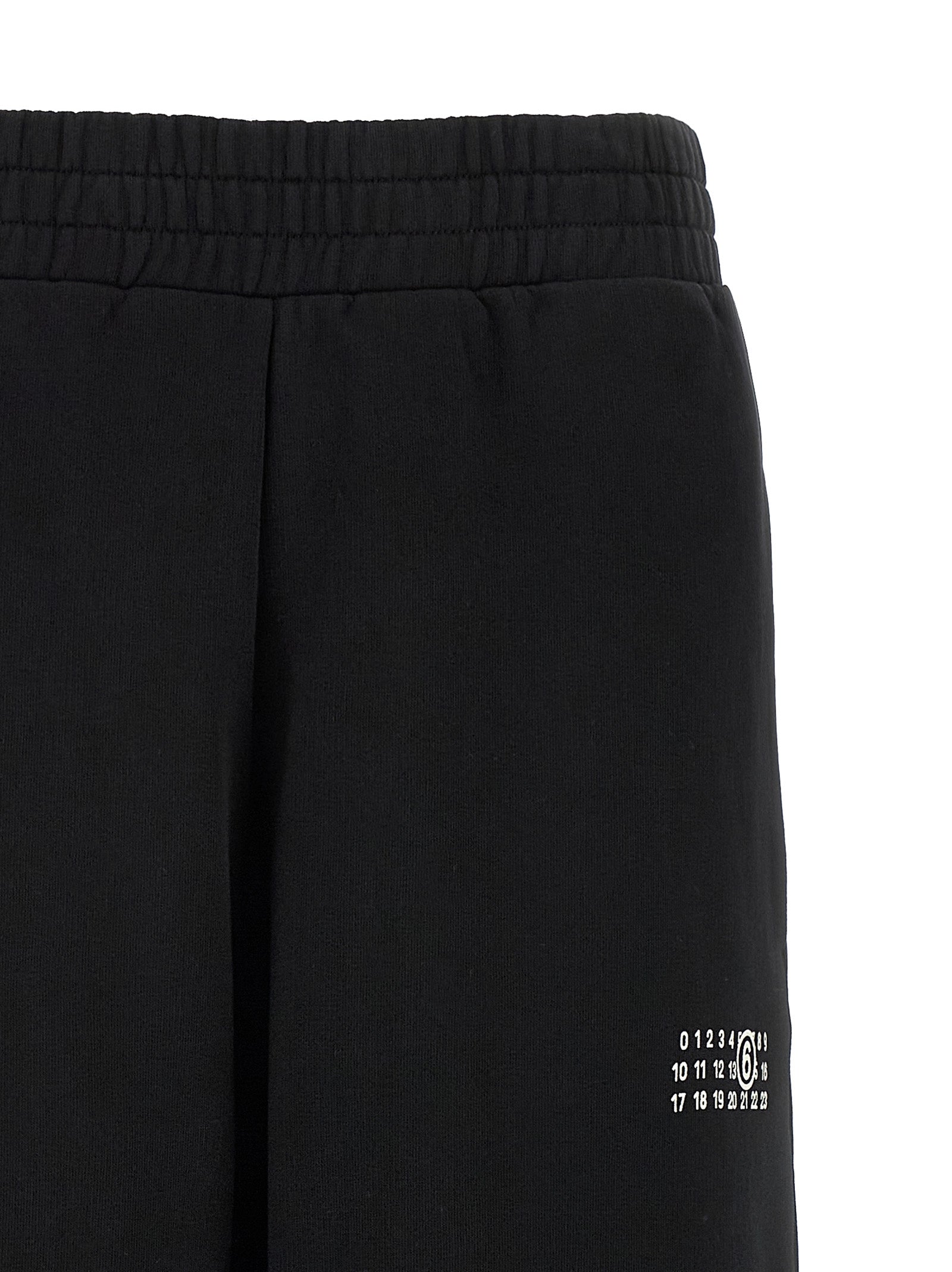 MM6 Maison Margiela Black Cotton Joggers (Workout Women's Pants)