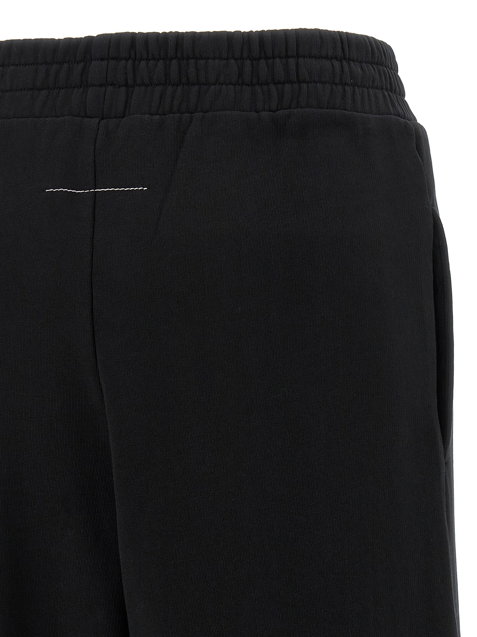 MM6 Maison Margiela Black Cotton Joggers (Workout Women's Pants)