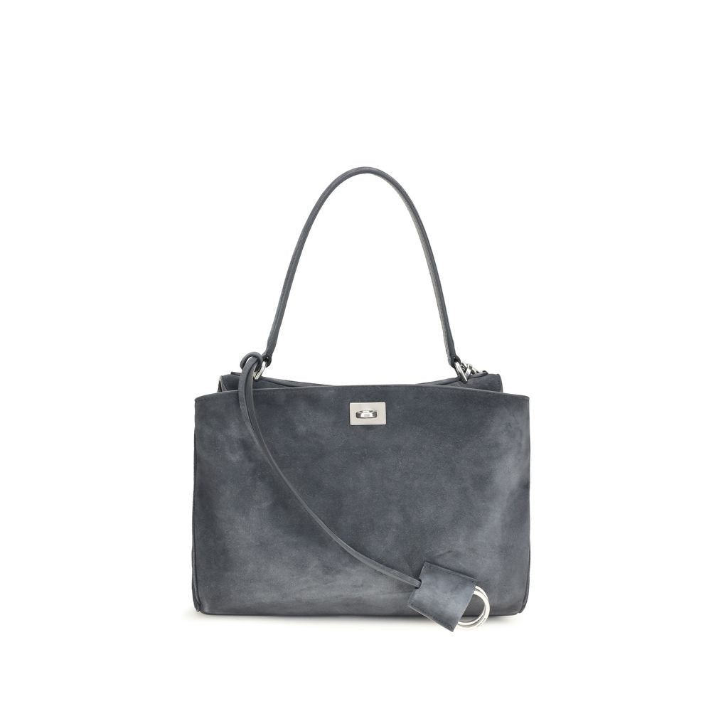 Balenciaga Gray Calf Leather Bos Taurus Shoulder Women's Bag
