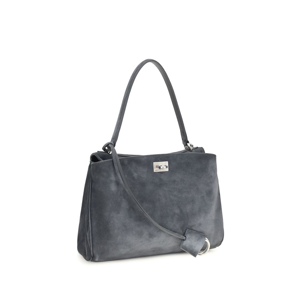 Balenciaga Gray Calf Leather Bos Taurus Shoulder Women's Bag