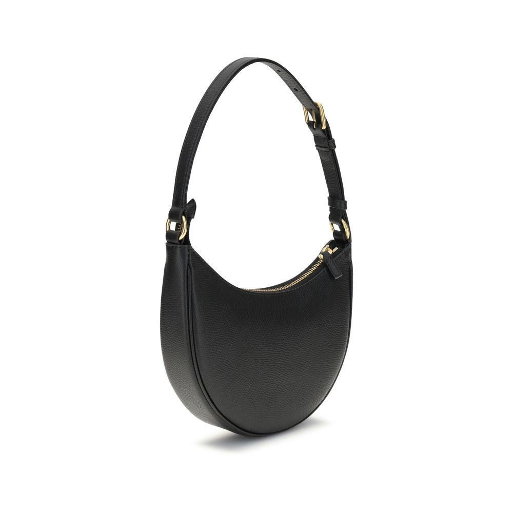 Valentino Garavani Black Calf Leather Bos Taurus Shoulder Women's Bag