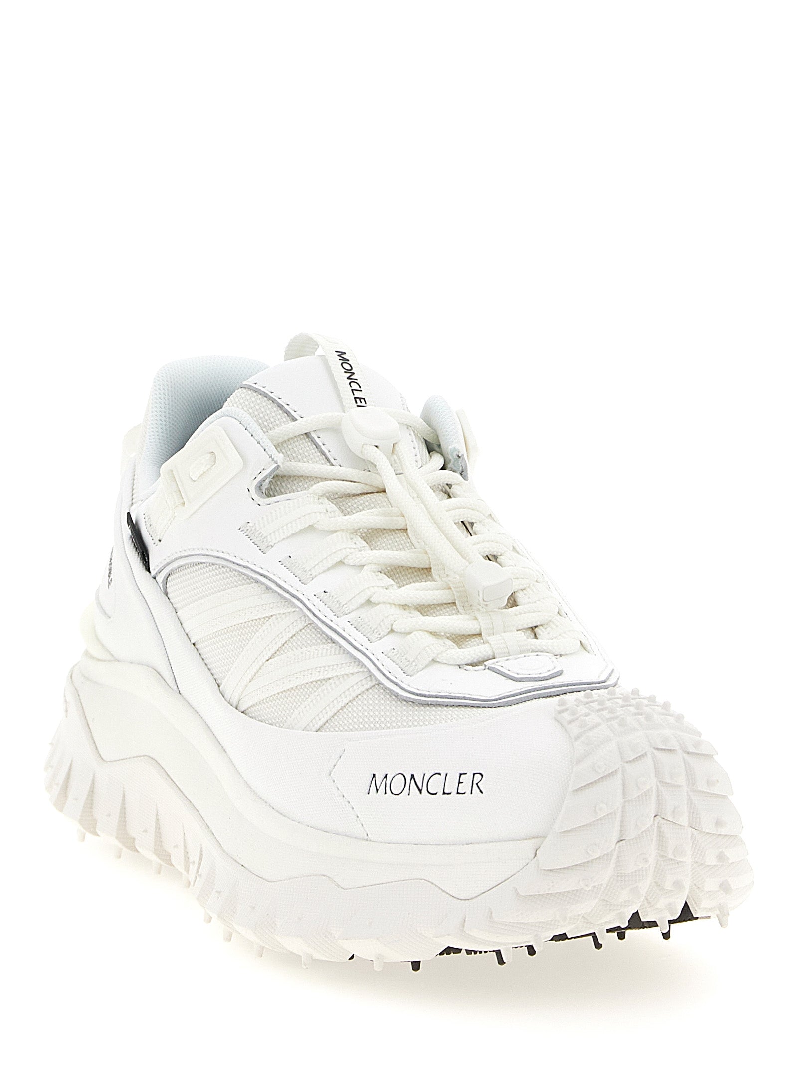 Moncler White Polyamide Athletic Women's Sneakers