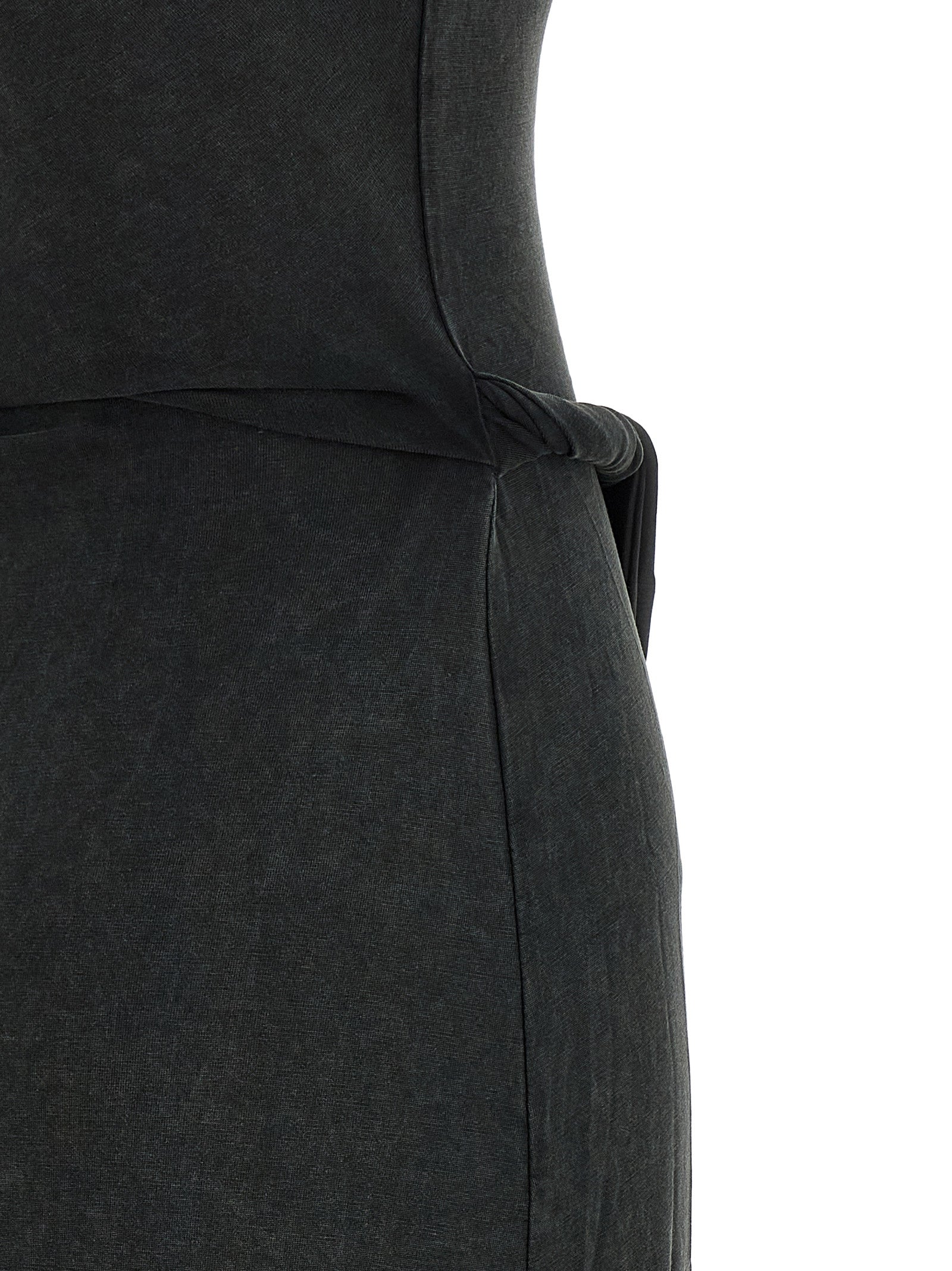 Diesel Black Modal Long Women's Dress