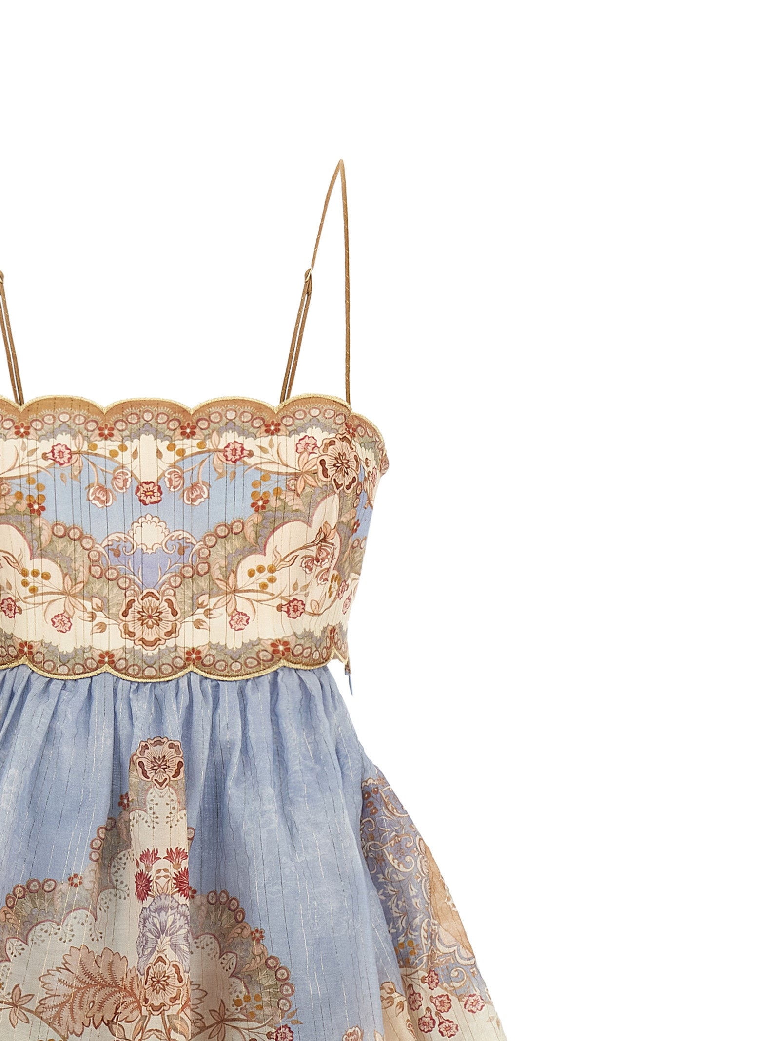 Zimmermann Blue Cotton Long Women's Dress