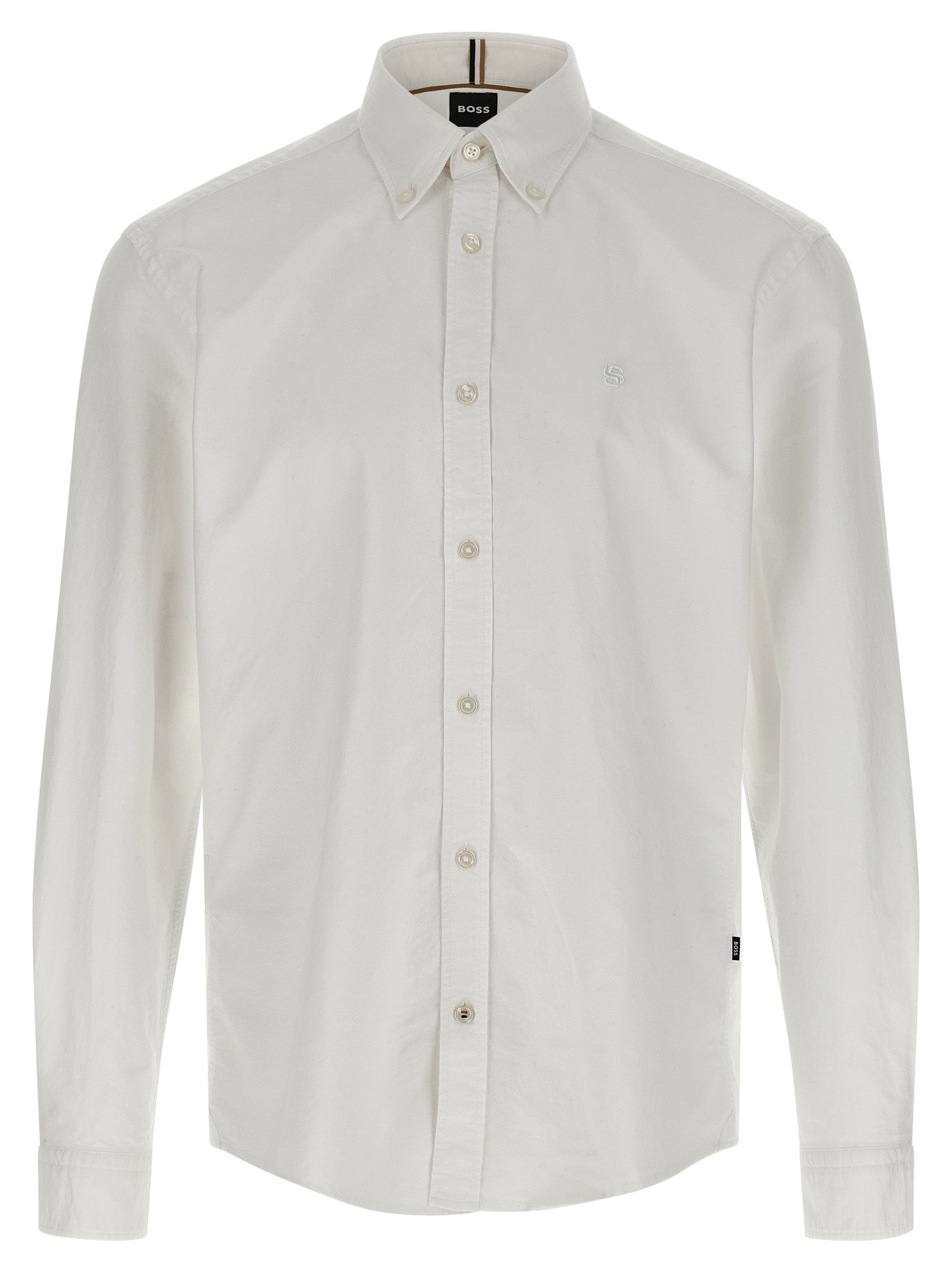 Hugo Boss White Cotton Men's Blouse
