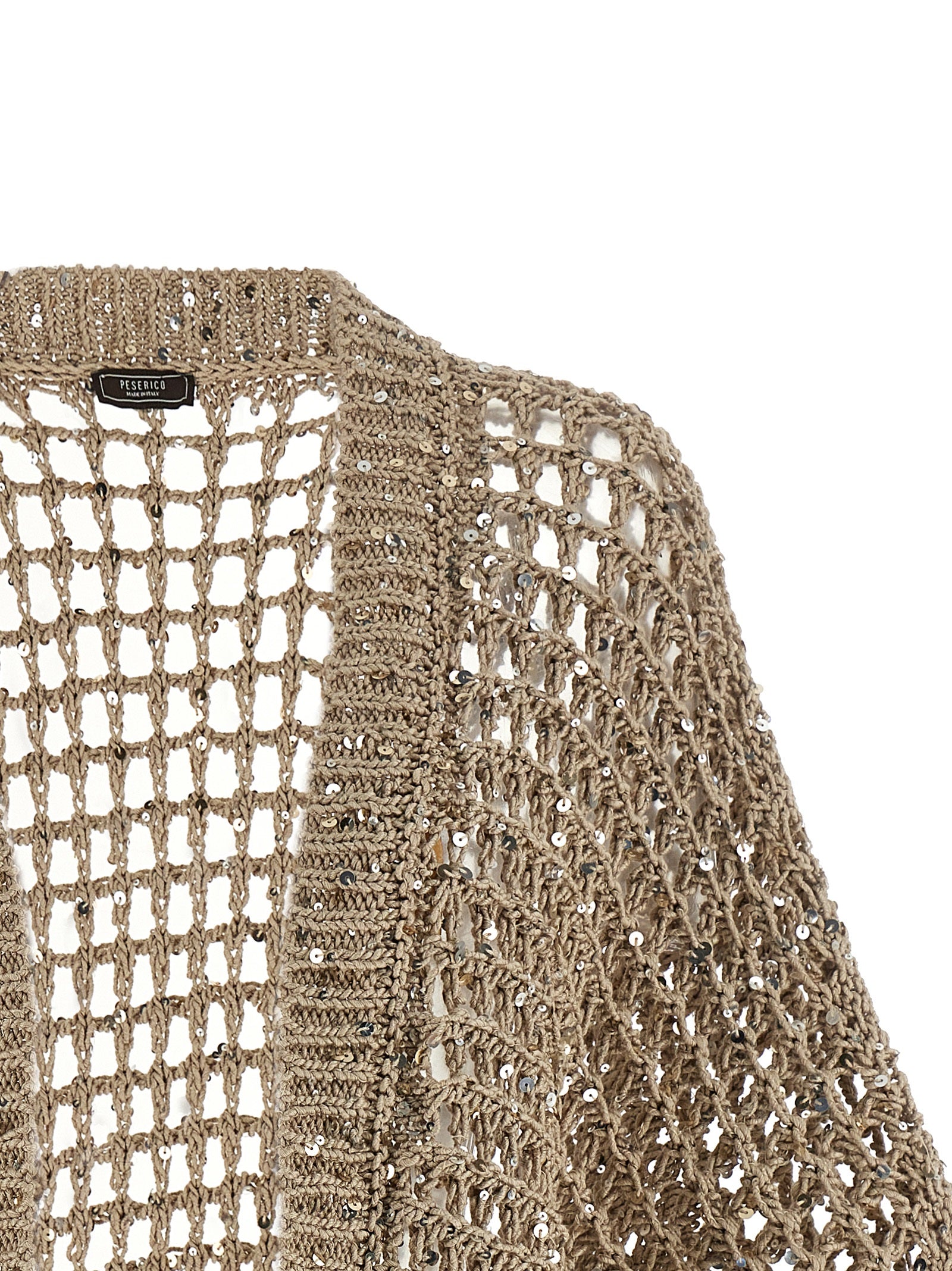 Peserico Beige Cotton Women's Cardigan