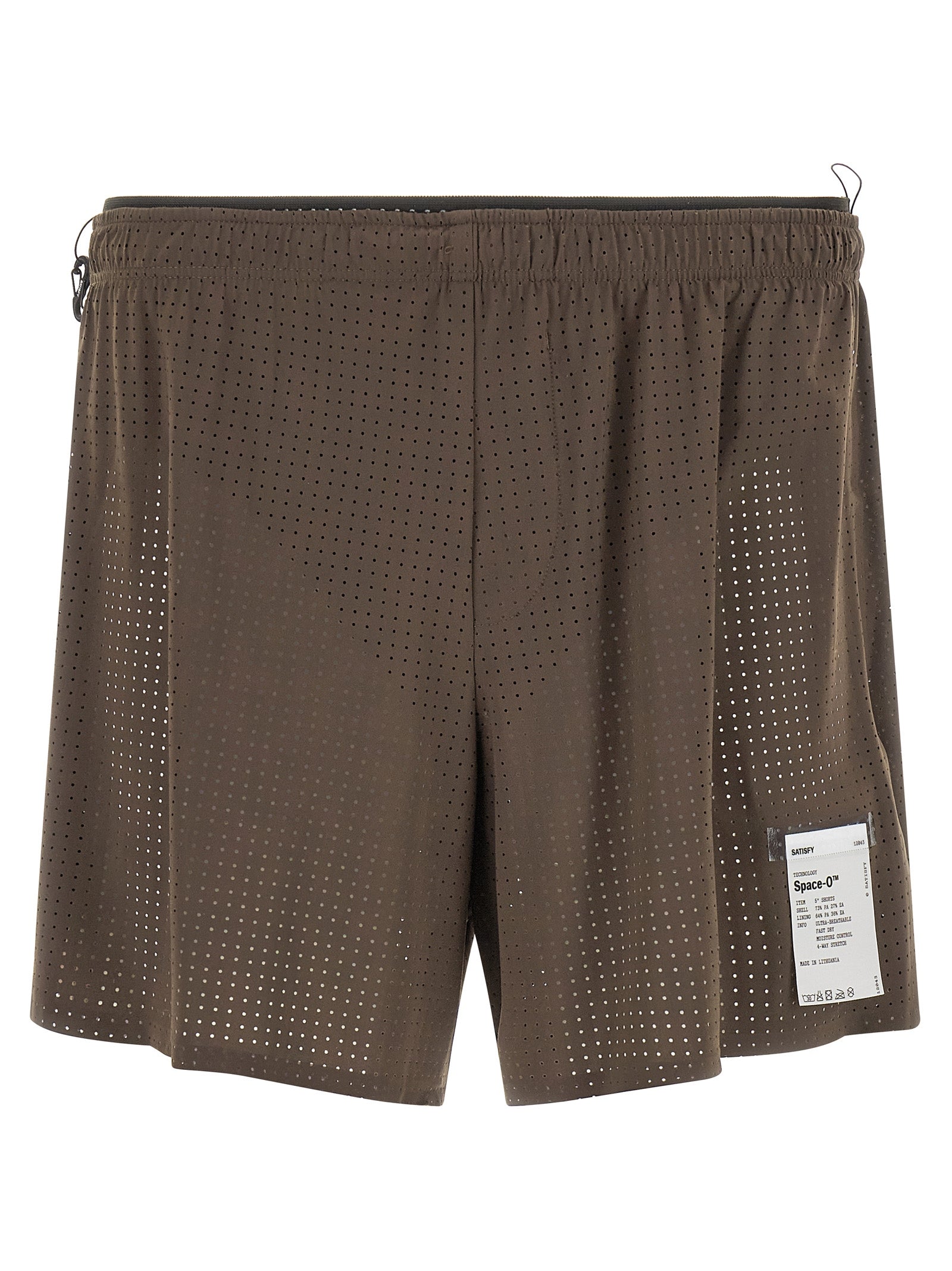 SATISFY Gray Polyamide Bermuda Men's Shorts