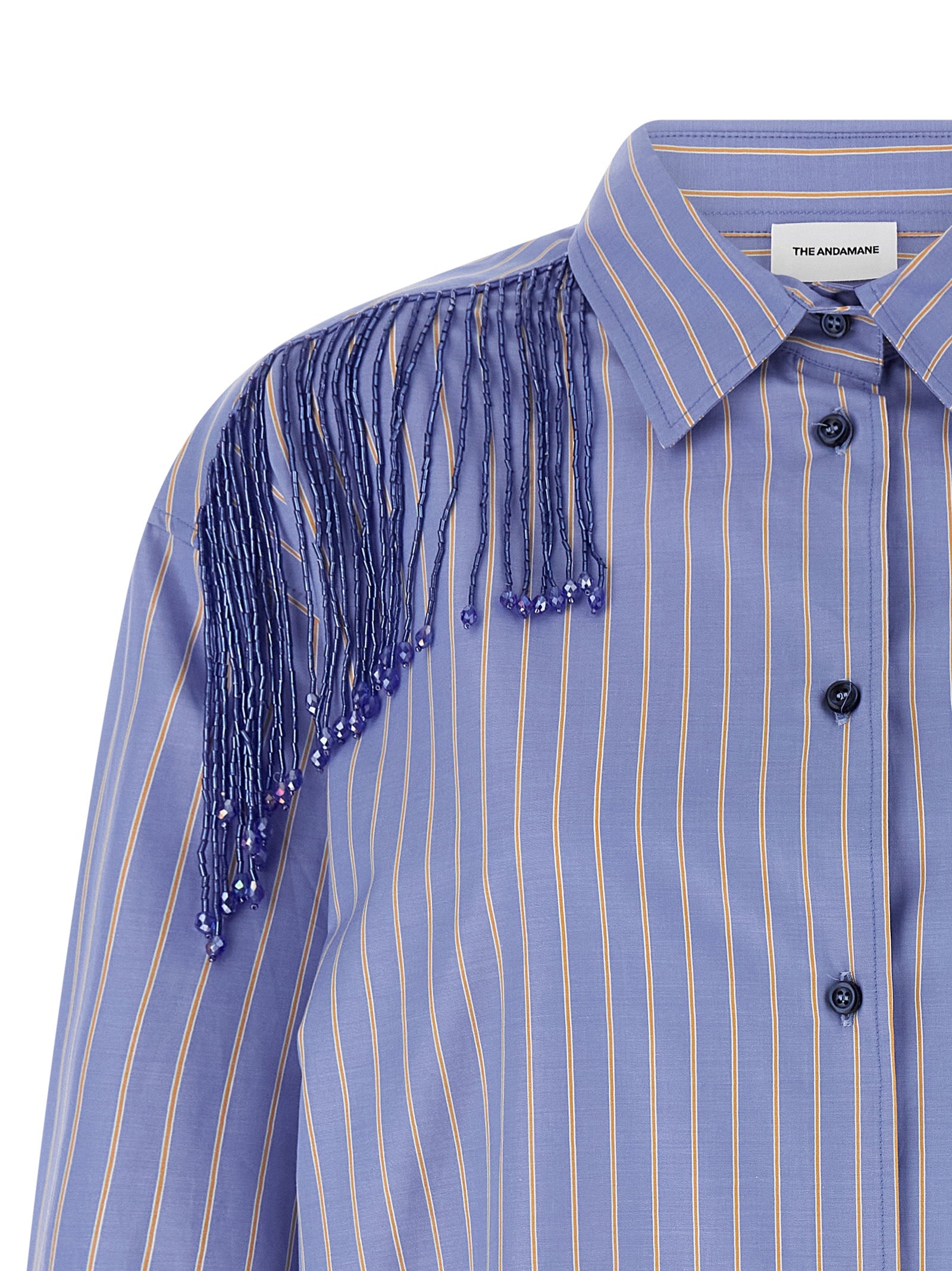 The Andamane Blue Cotton Women's Blouse