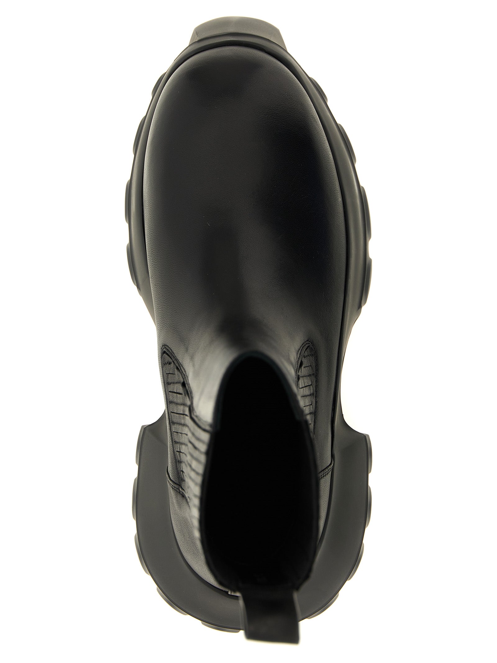 Rick Owens Black Ramie Ankle Women's Boots