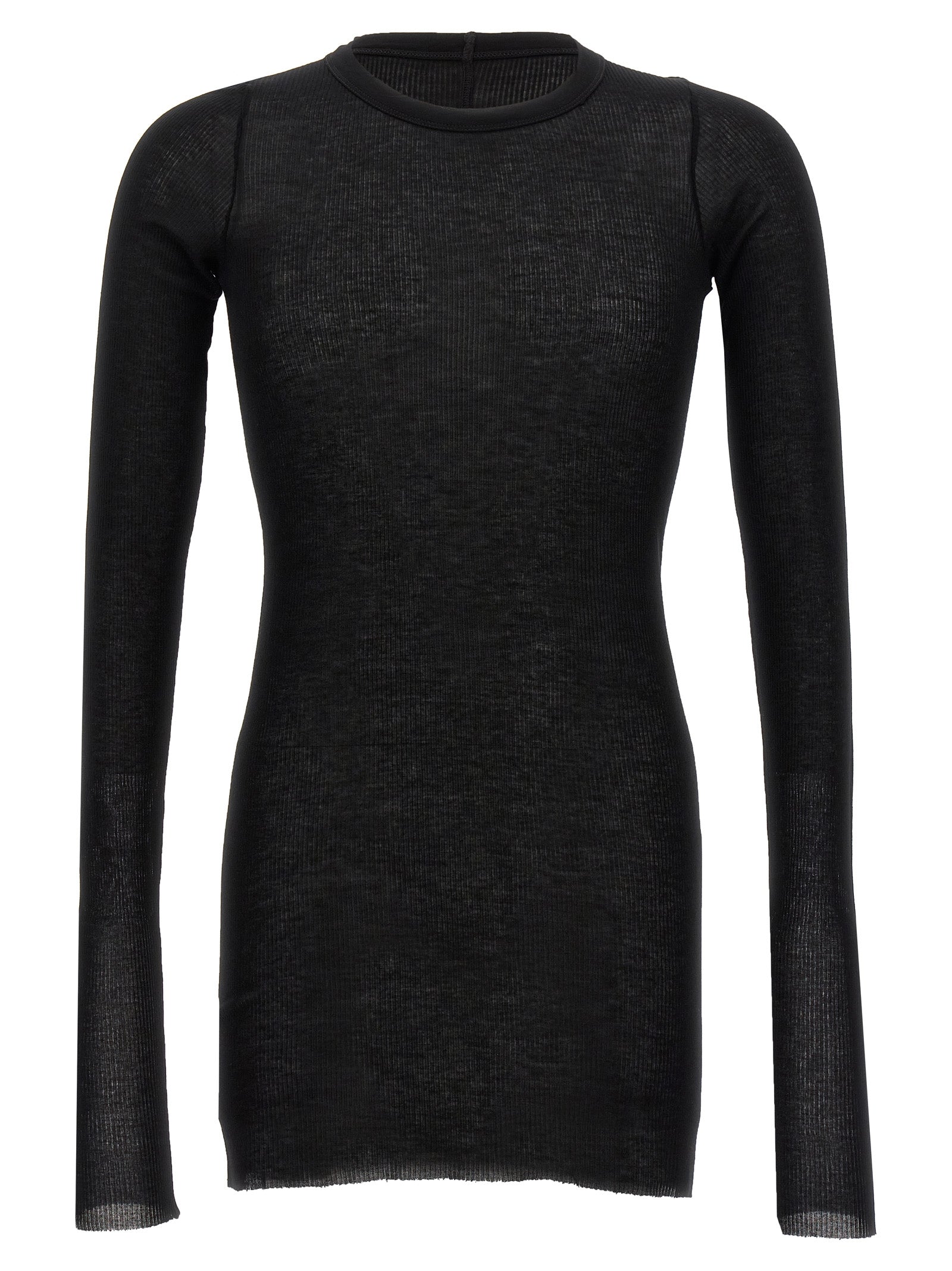 Rick Owens Black Viscose Men's T-Shirt