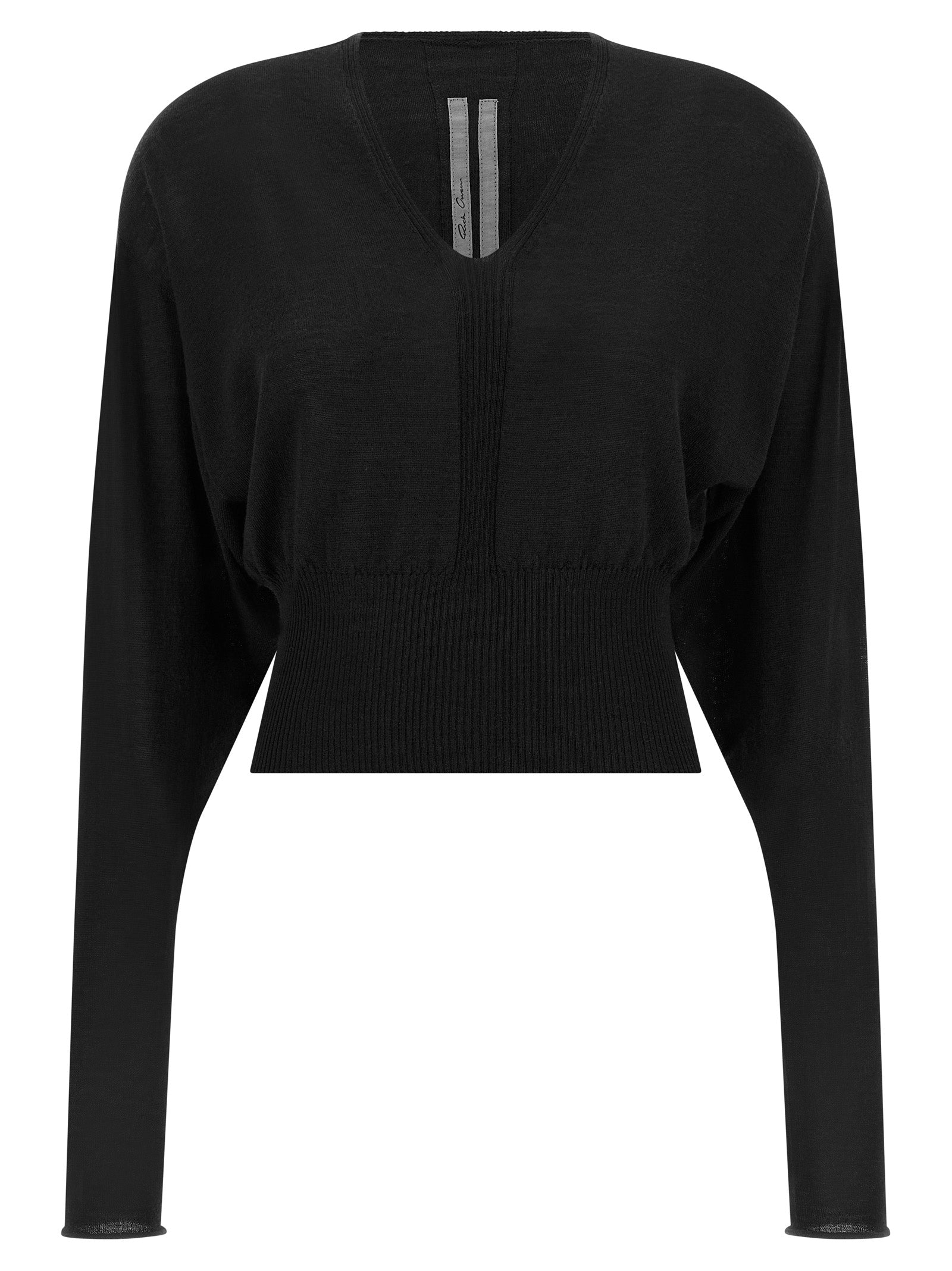Rick Owens Black Cotton Women's Sweatshirt