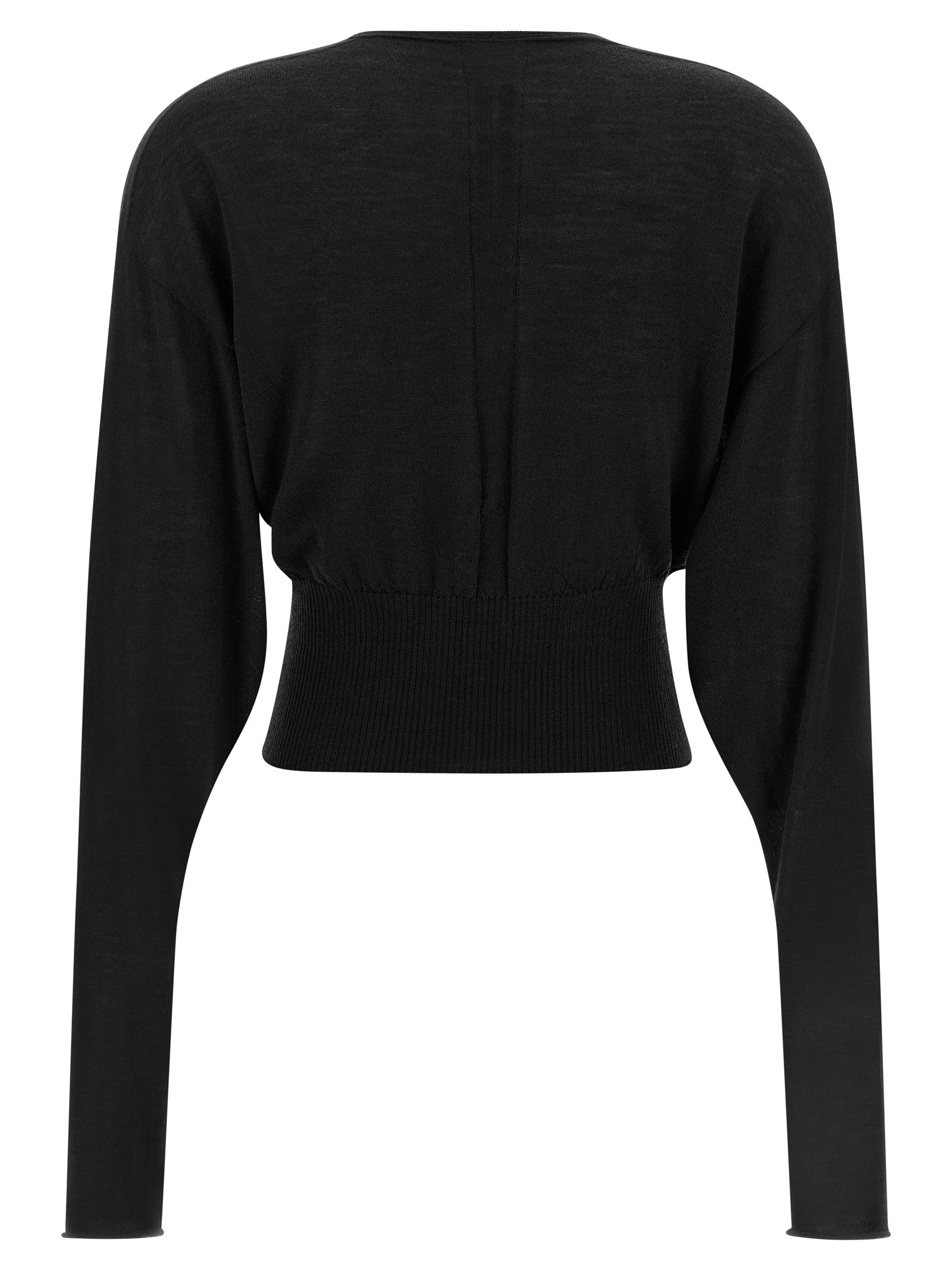 Rick Owens Black Cotton Women's Sweatshirt