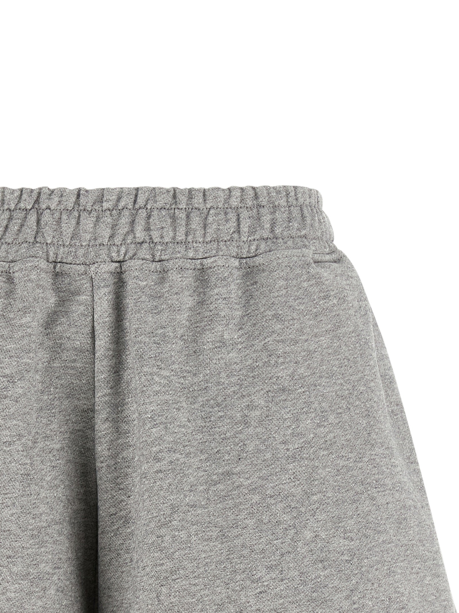 Ganni Gray Organic Cotton Bermuda Women's Shorts