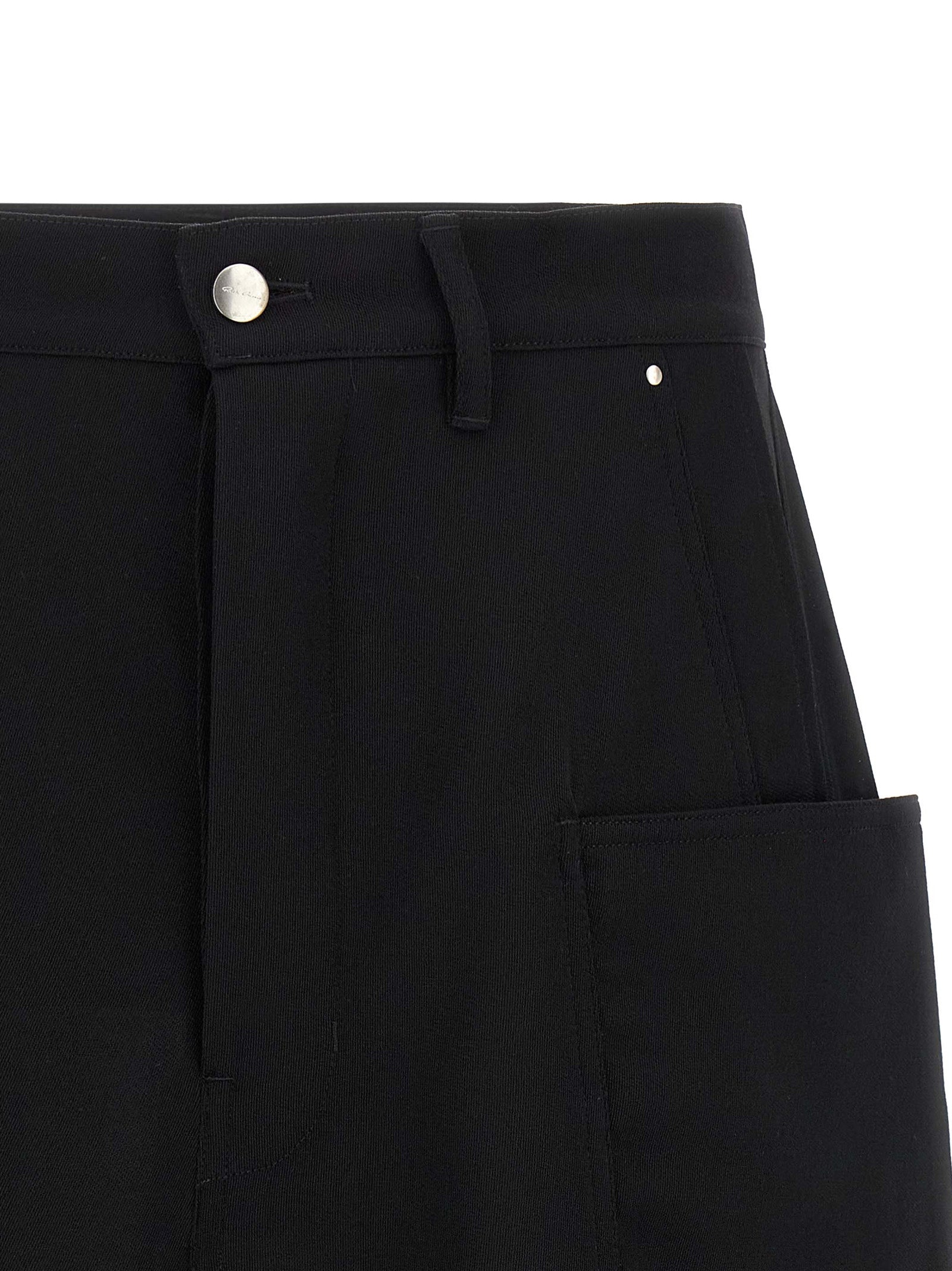 Rick Owens Black Wool Bermuda Men's Shorts