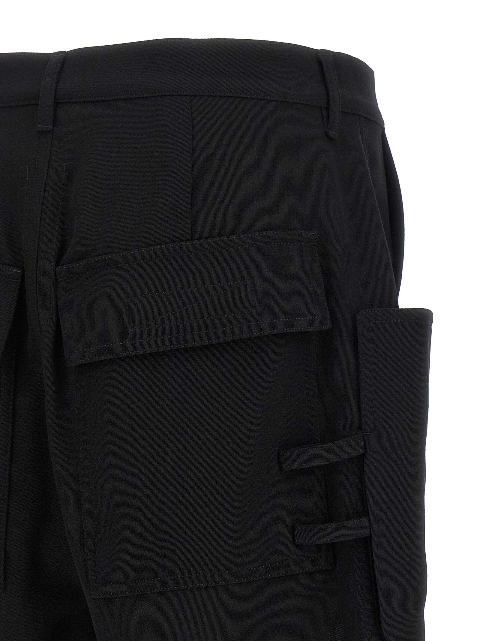 Rick Owens Black Wool Bermuda Men's Shorts