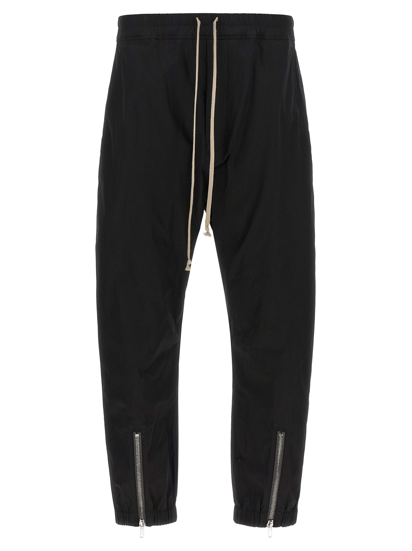 Rick Owens Black Cotton Joggers (Workout Men's Pants)