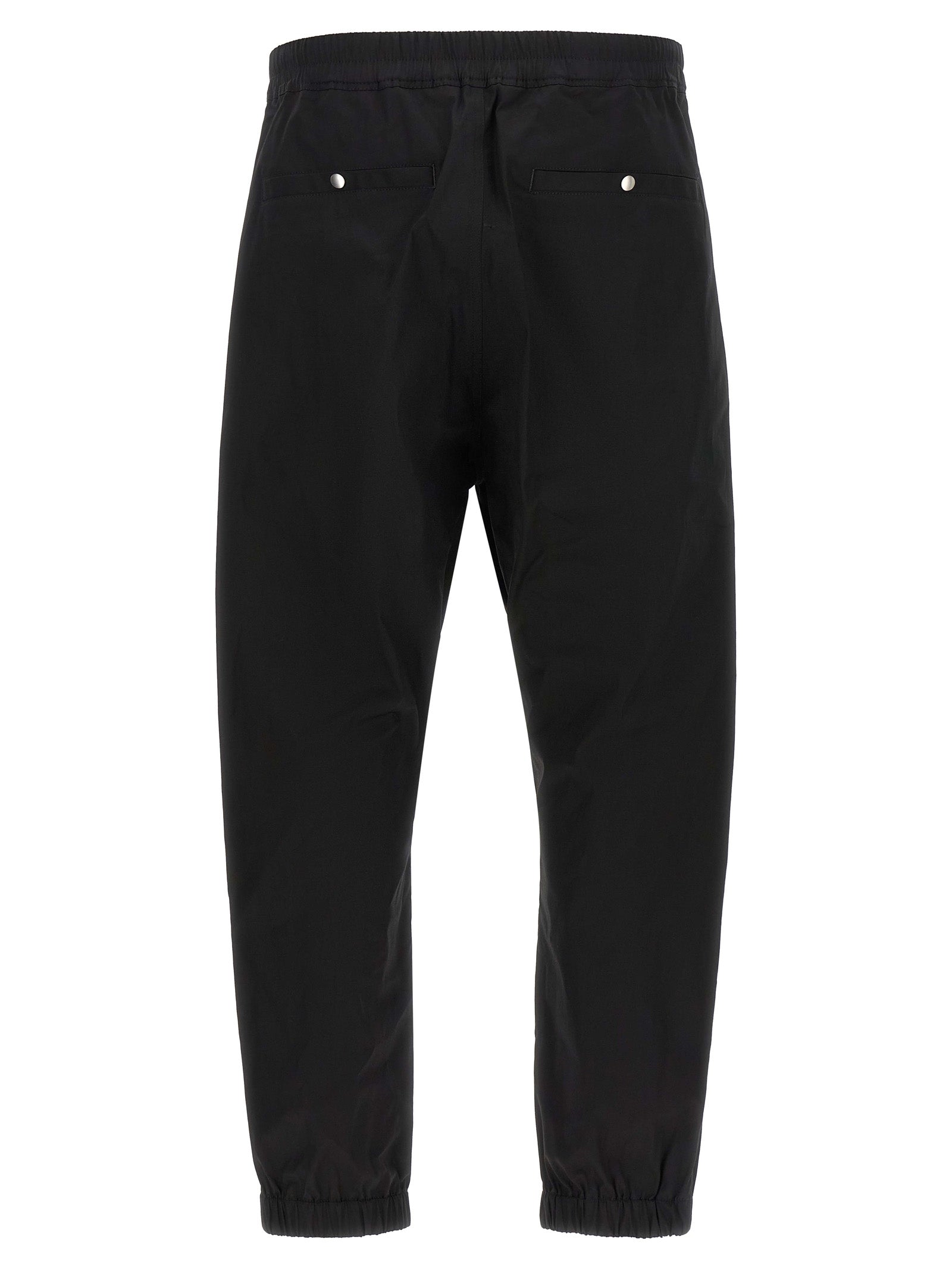 Rick Owens Black Cotton Joggers (Workout Men's Pants)