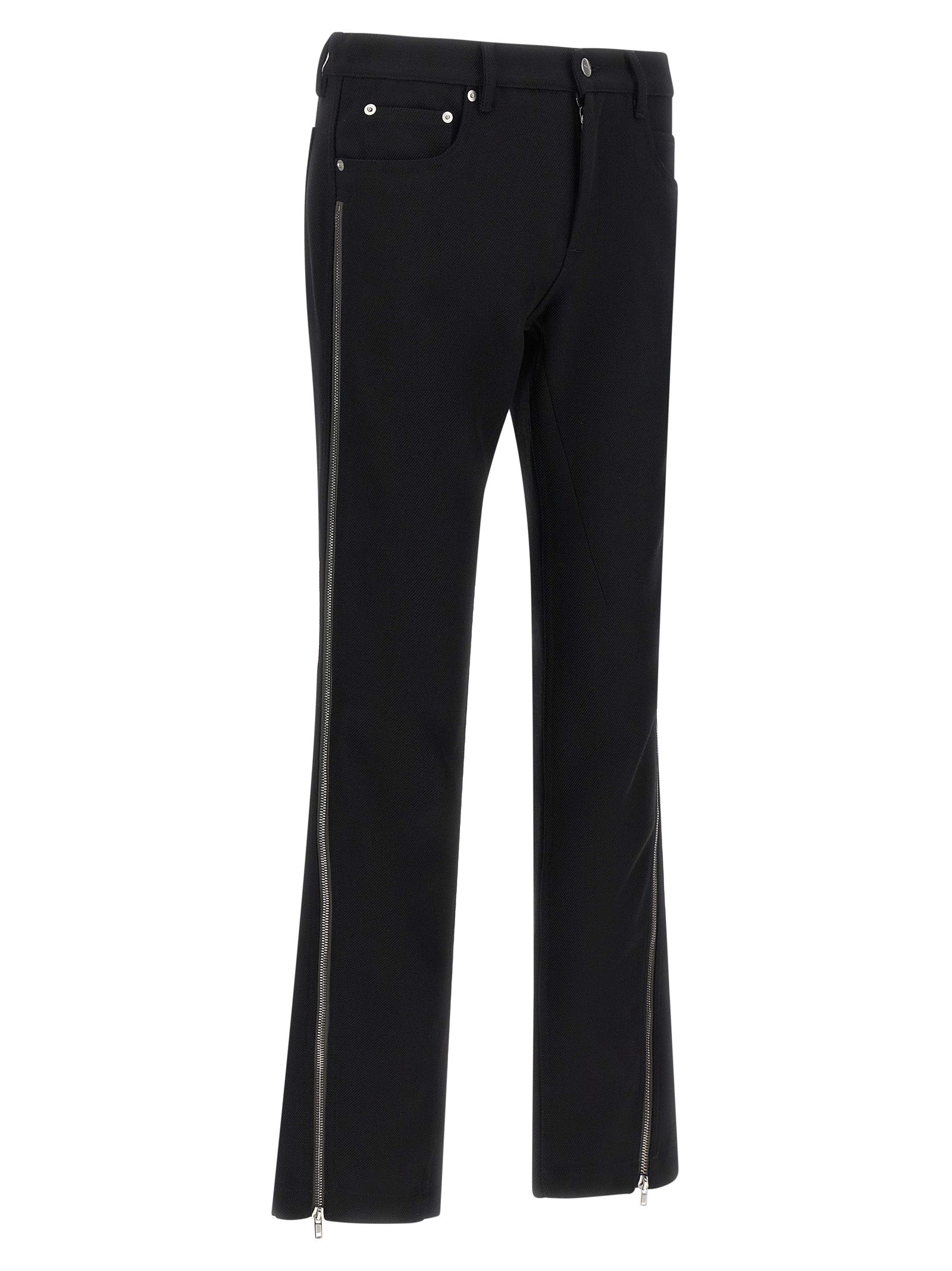 Rick Owens Black Virgin Wool Men's Pants