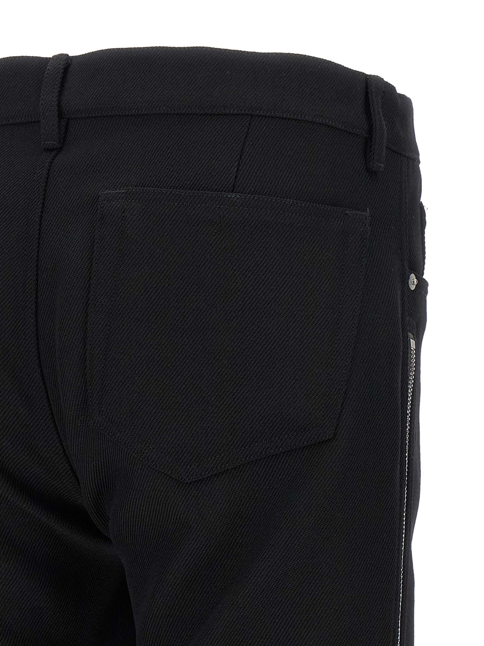 Rick Owens Black Virgin Wool Men's Pants