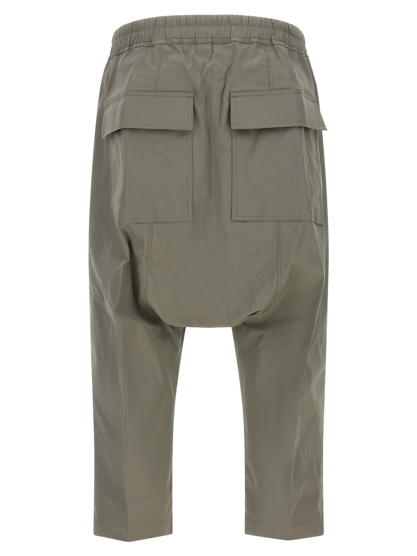 Rick Owens Gray Cotton Cropped Men's Pants