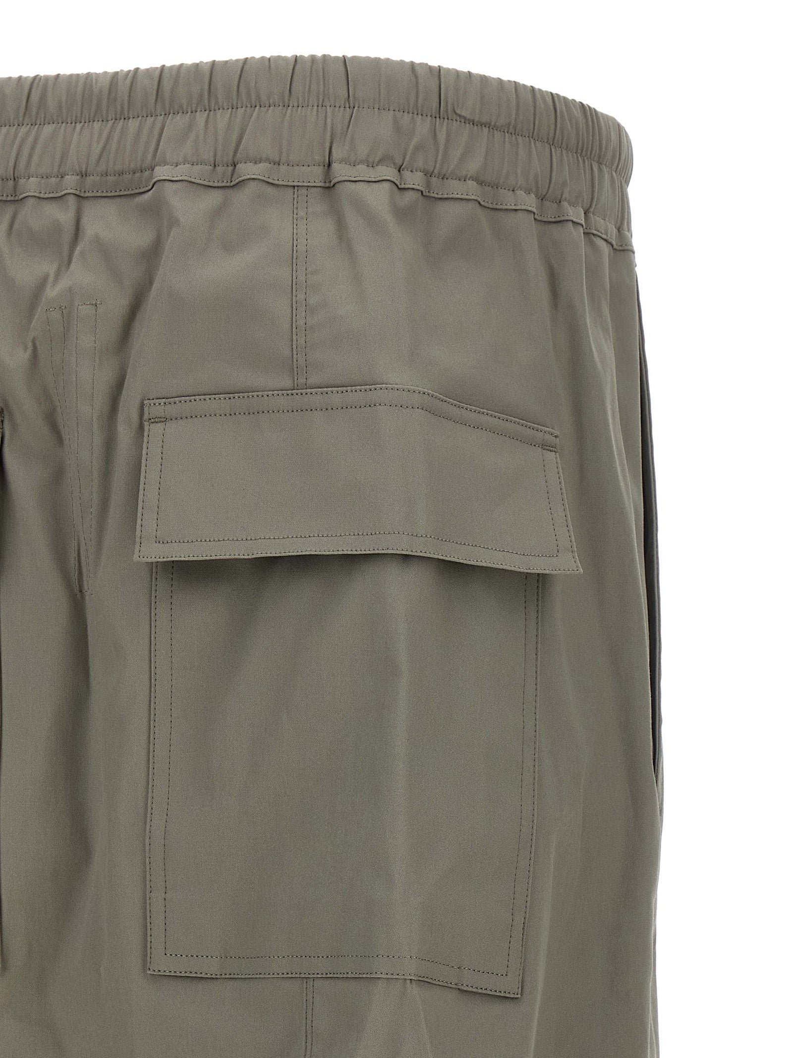 Rick Owens Gray Cotton Cropped Men's Pants