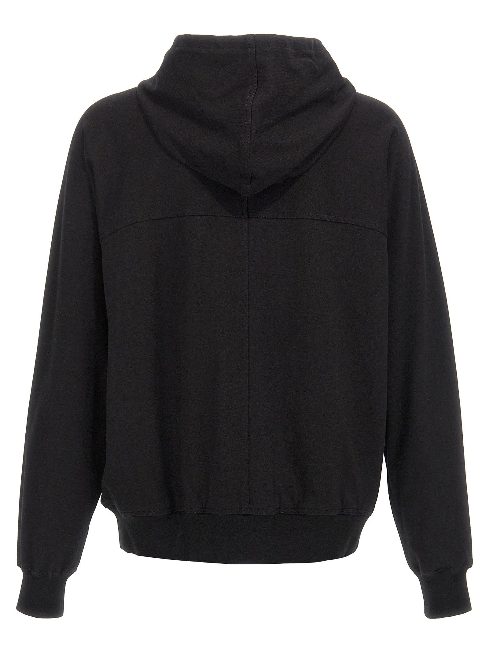 Rick Owens Black Cotton Men's Hoodie