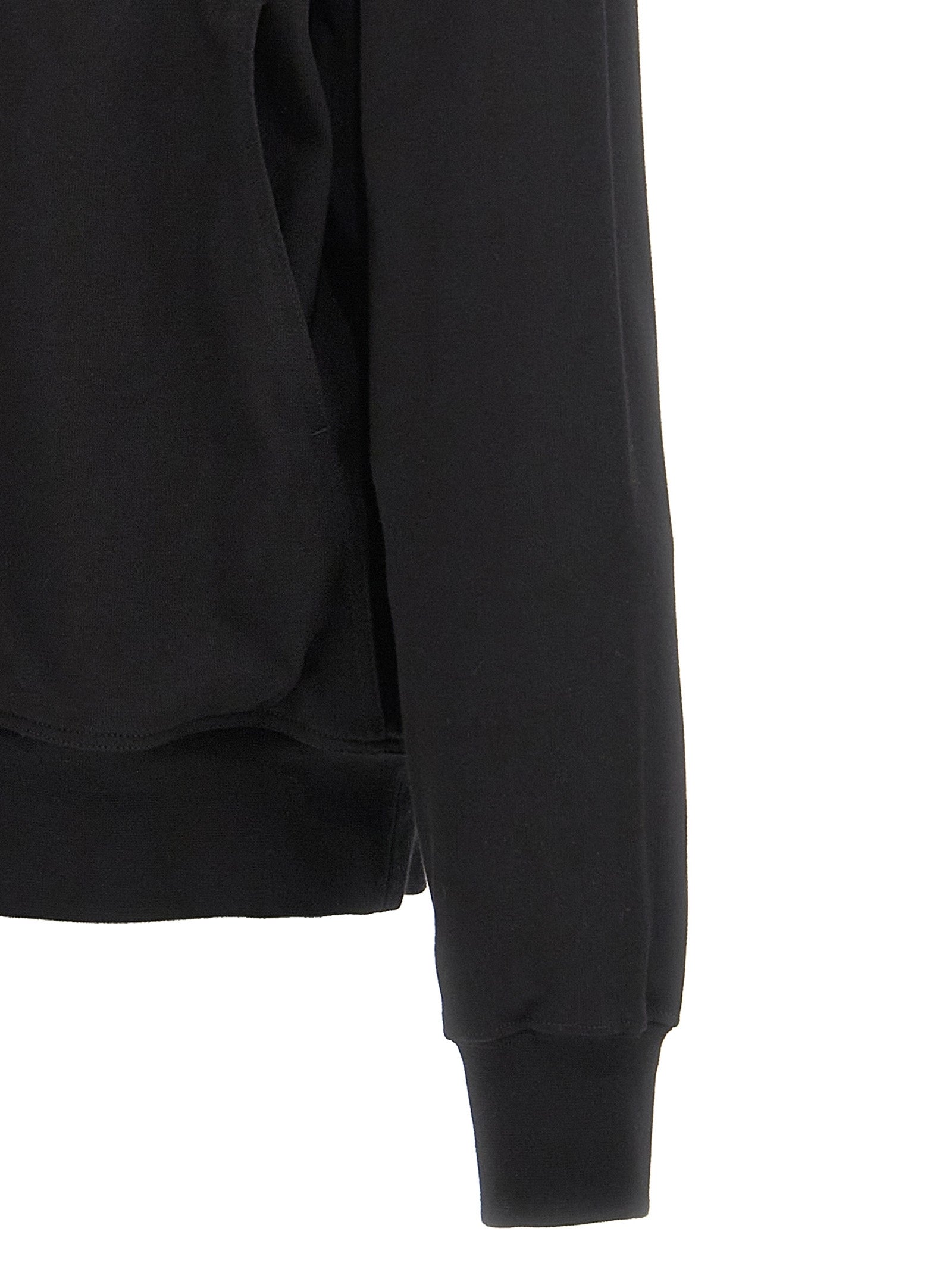 Rick Owens Black Cotton Men's Hoodie