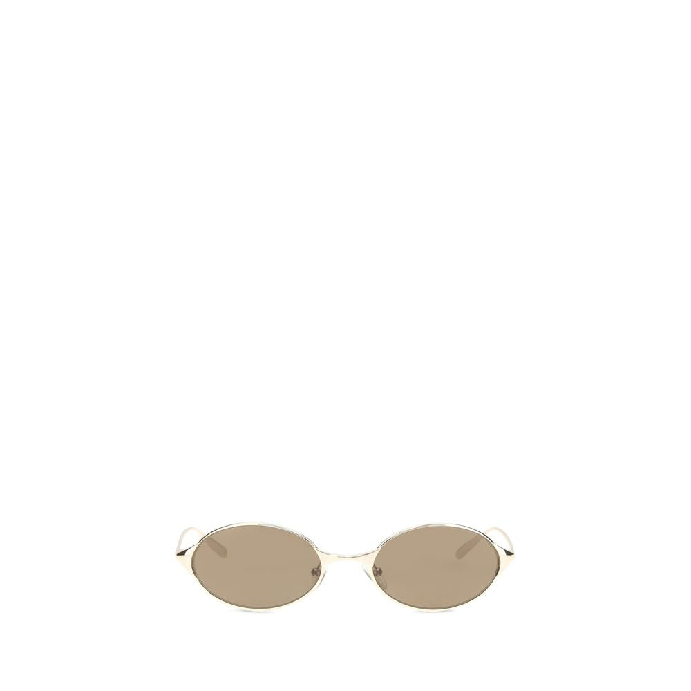Alexander McQueen Gold Metal Women's Sunglasses