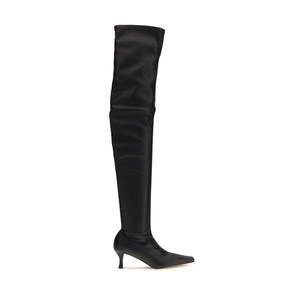 Proenza Schouler Black Polyurethane Over The Women's Knee