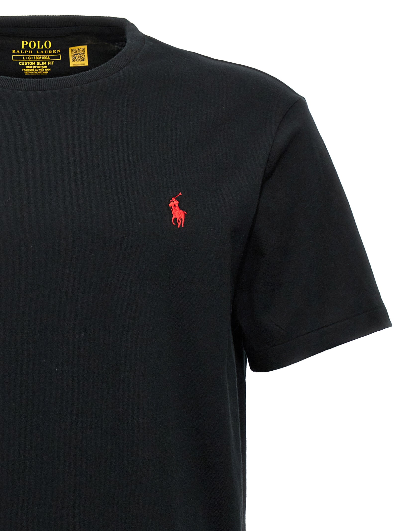 Polo Ralph Lauren Black Cotton Men's T-Shirt