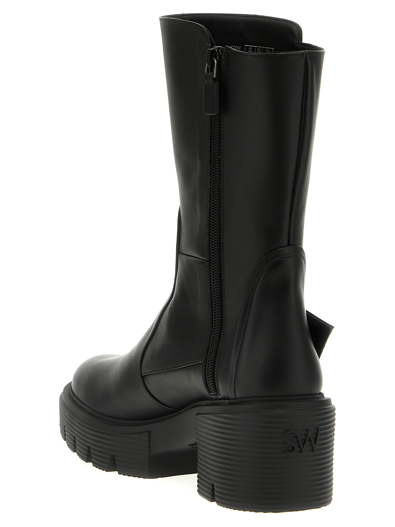 Stuart Weitzman Black Calfskin Ankle Women's Boots
