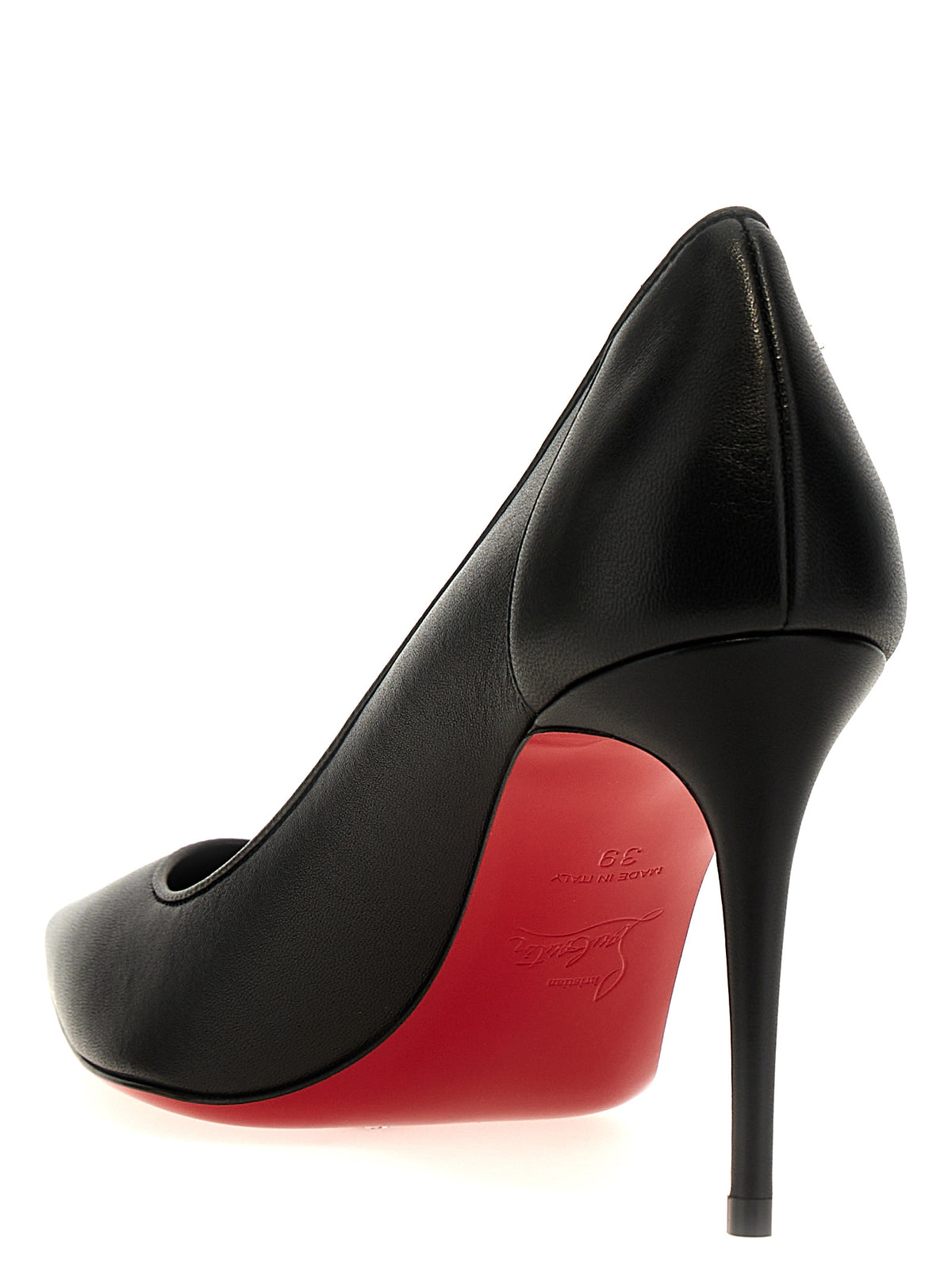Christian Louboutin Black Napa Leather / Calf Bos Taurus High Heel Women's Pumps