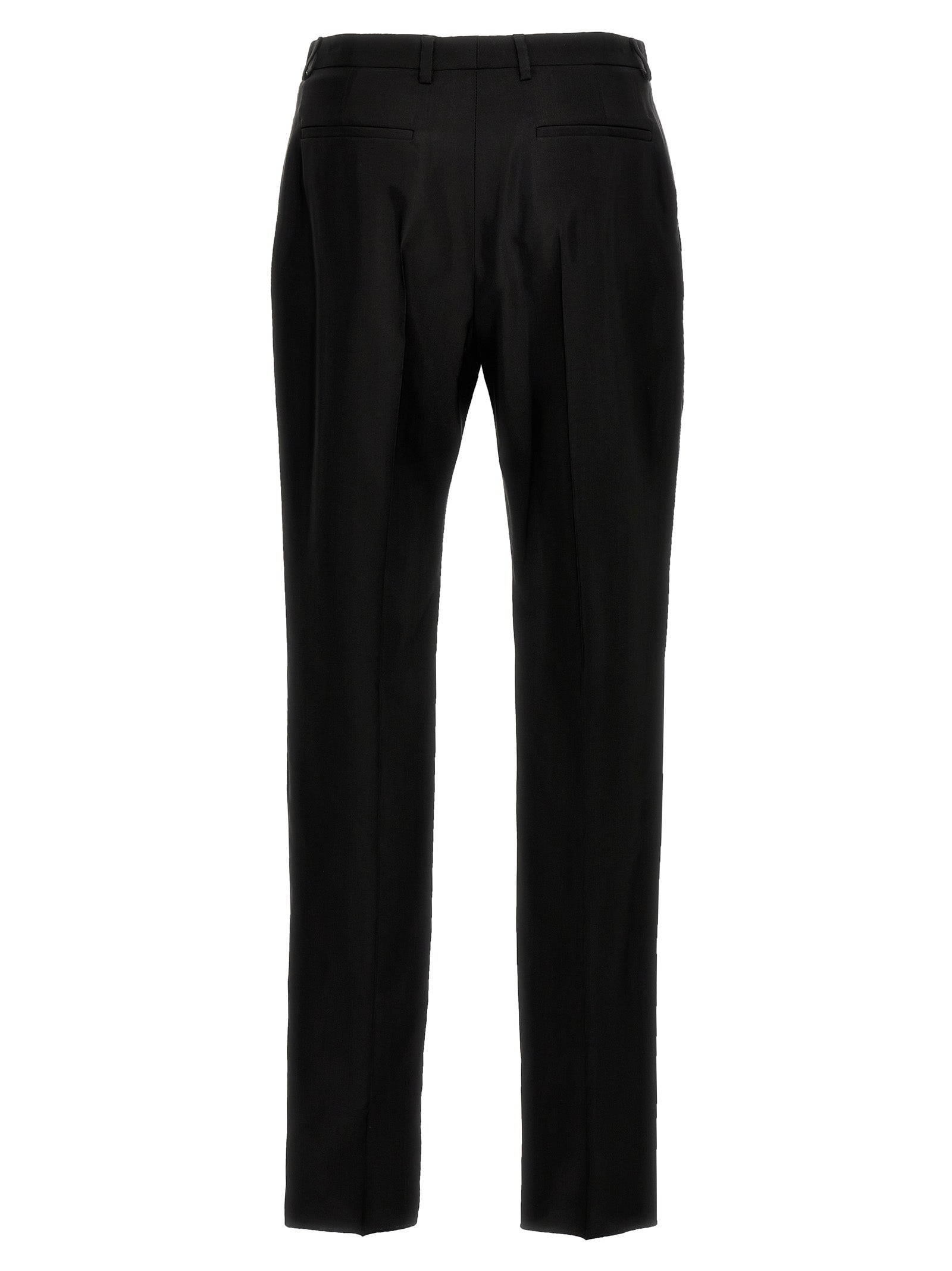Saint Laurent Black Acetate Dress Men's Pants