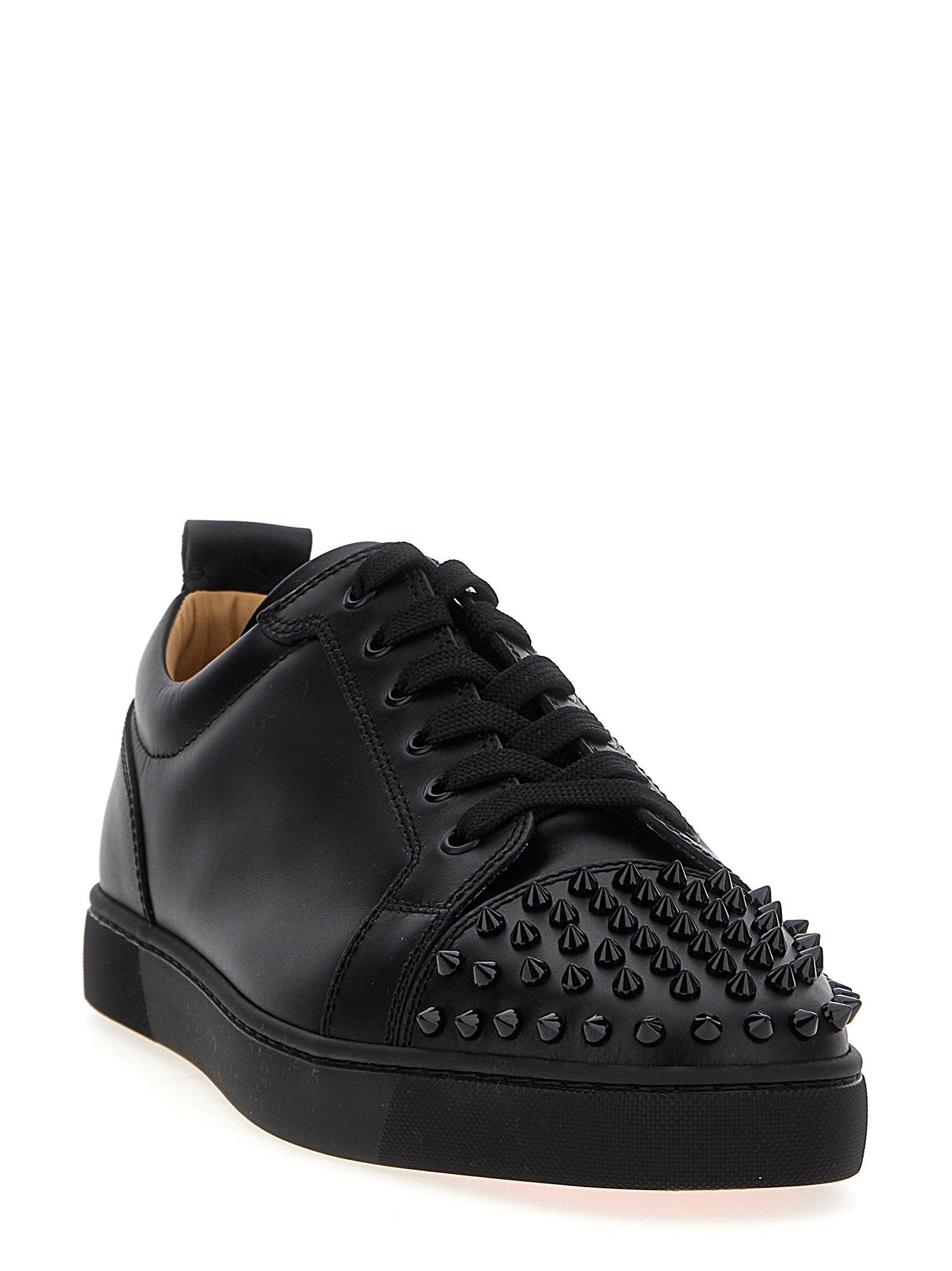 Christian Louboutin Black Calfskin Low Top Men's Sneakers