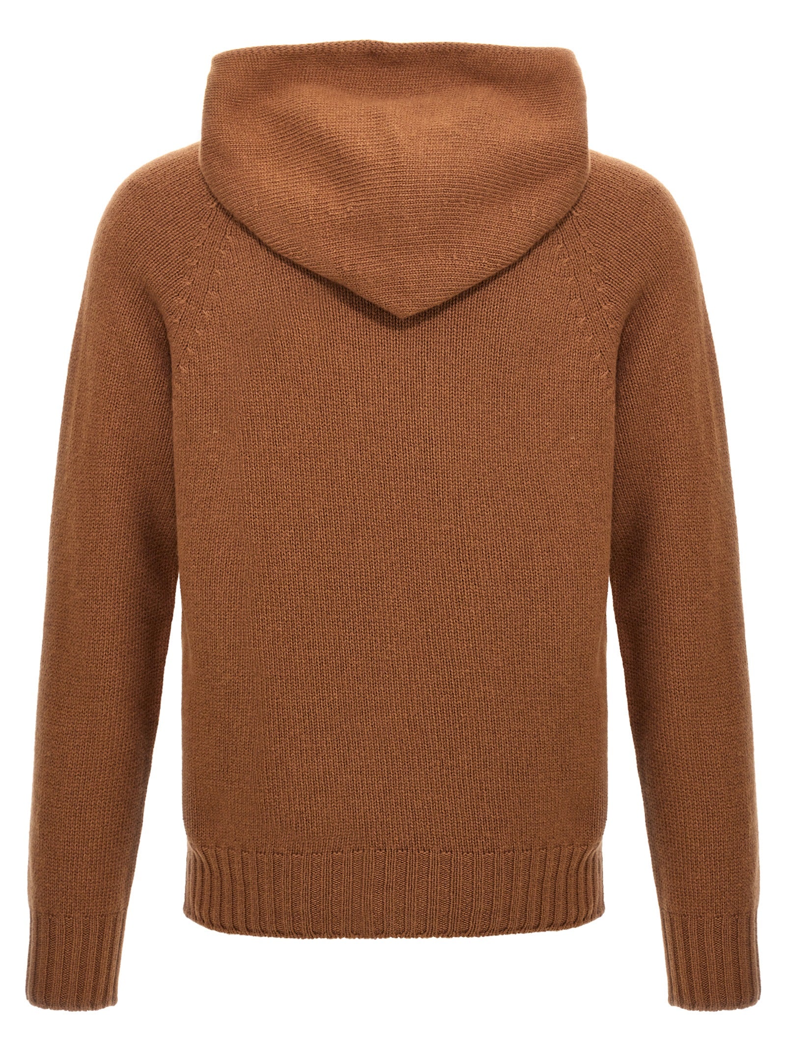 MA'RY'YA Brown Wool Men's Cardigan