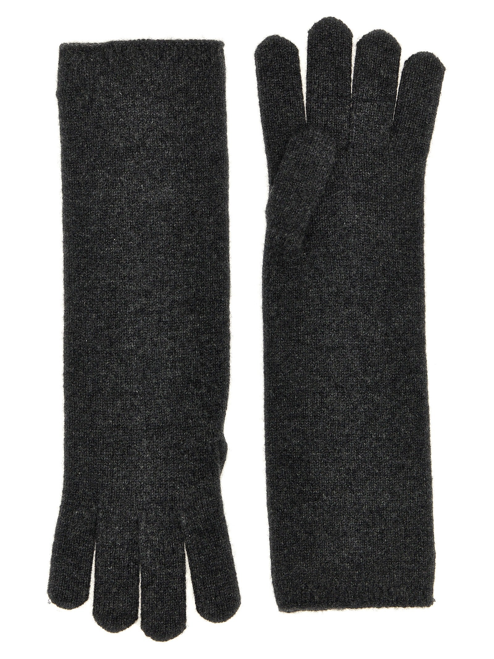 Max Mara Gray Cashmere Women's Gloves