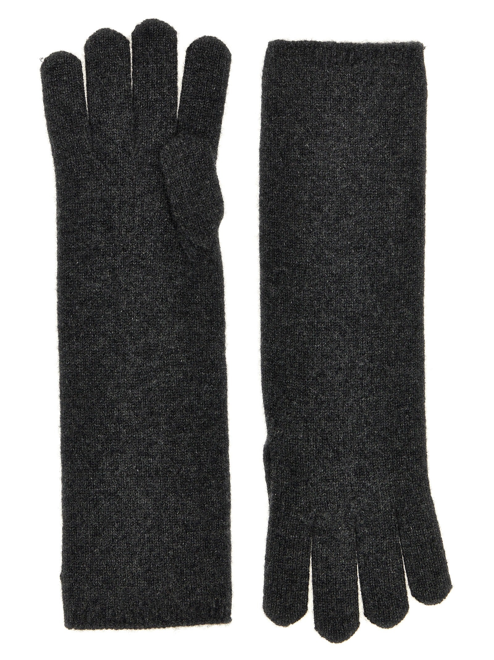 Max Mara Gray Cashmere Women's Gloves