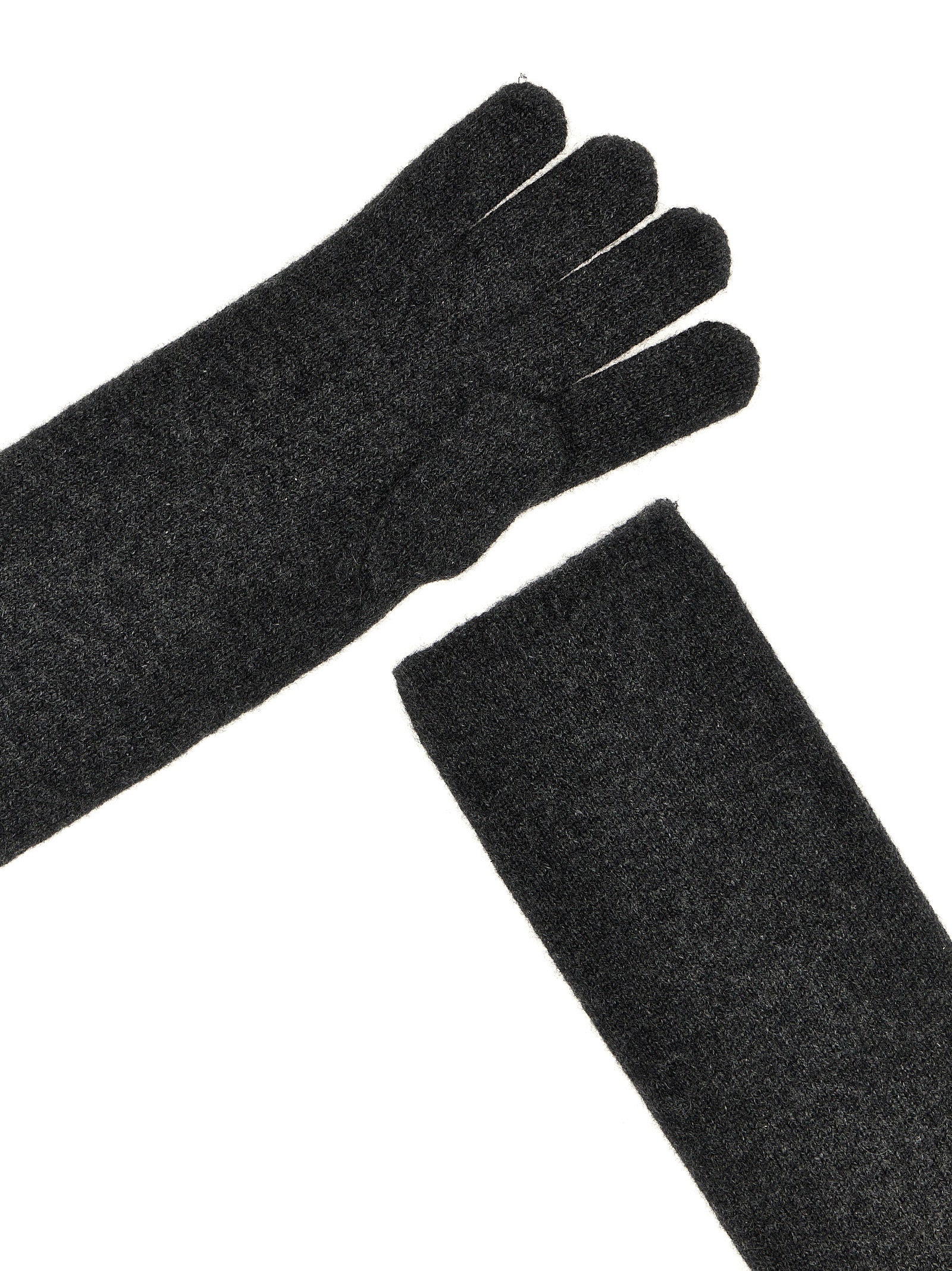 Max Mara Gray Cashmere Women's Gloves