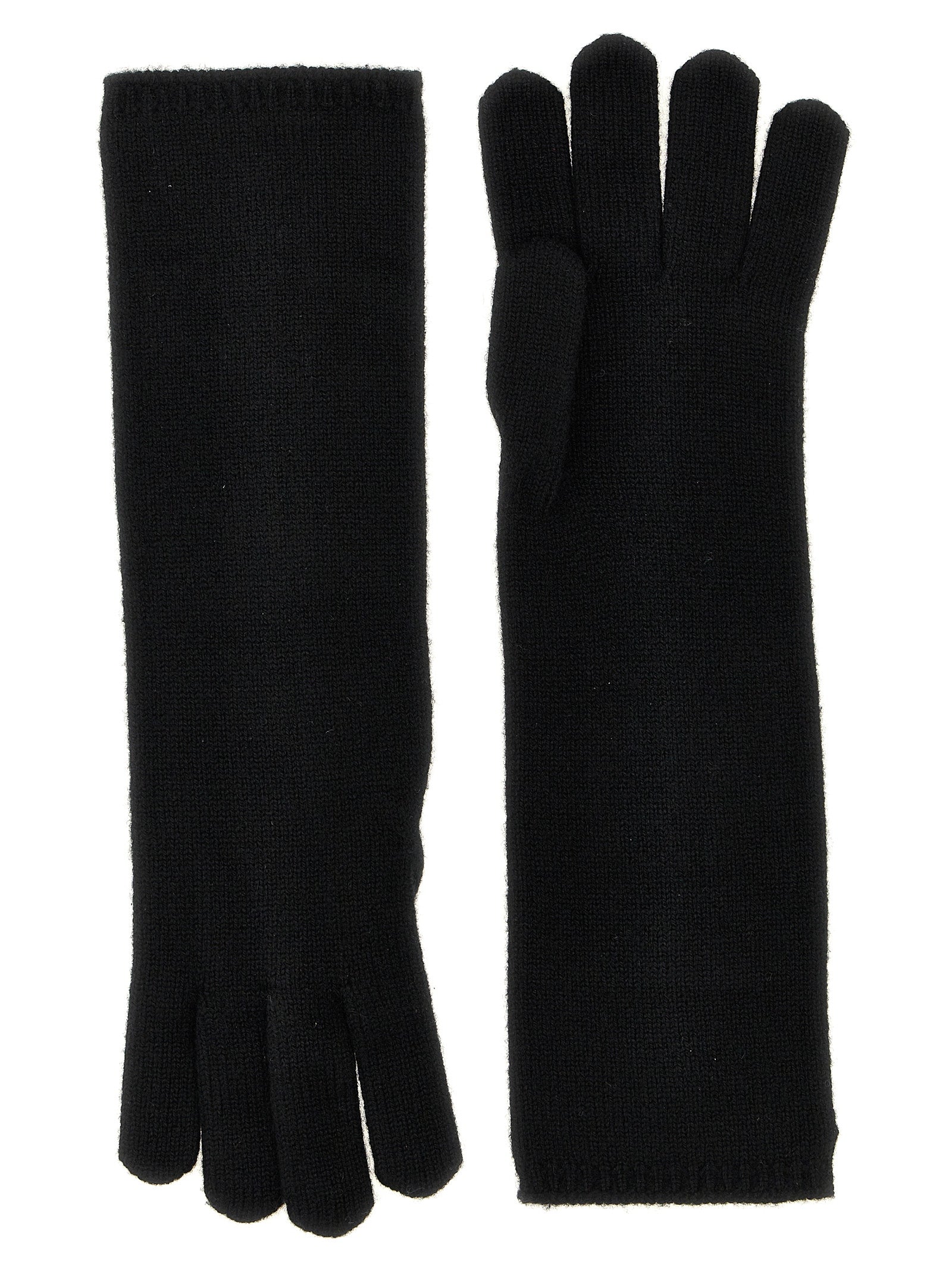 Max Mara Black Cashmere Women's Gloves