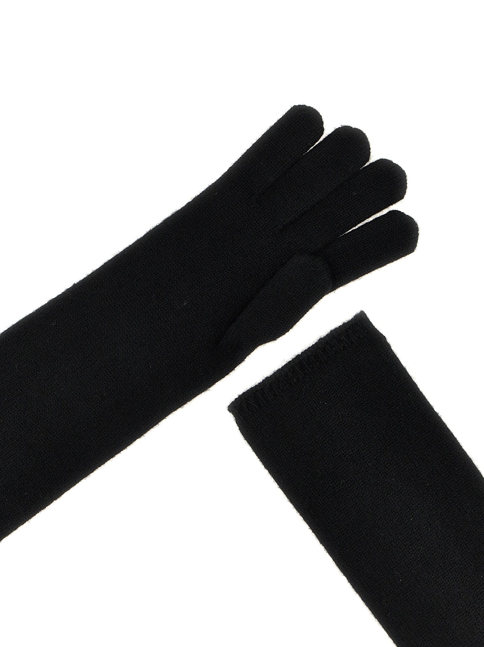 Max Mara Black Cashmere Women's Gloves