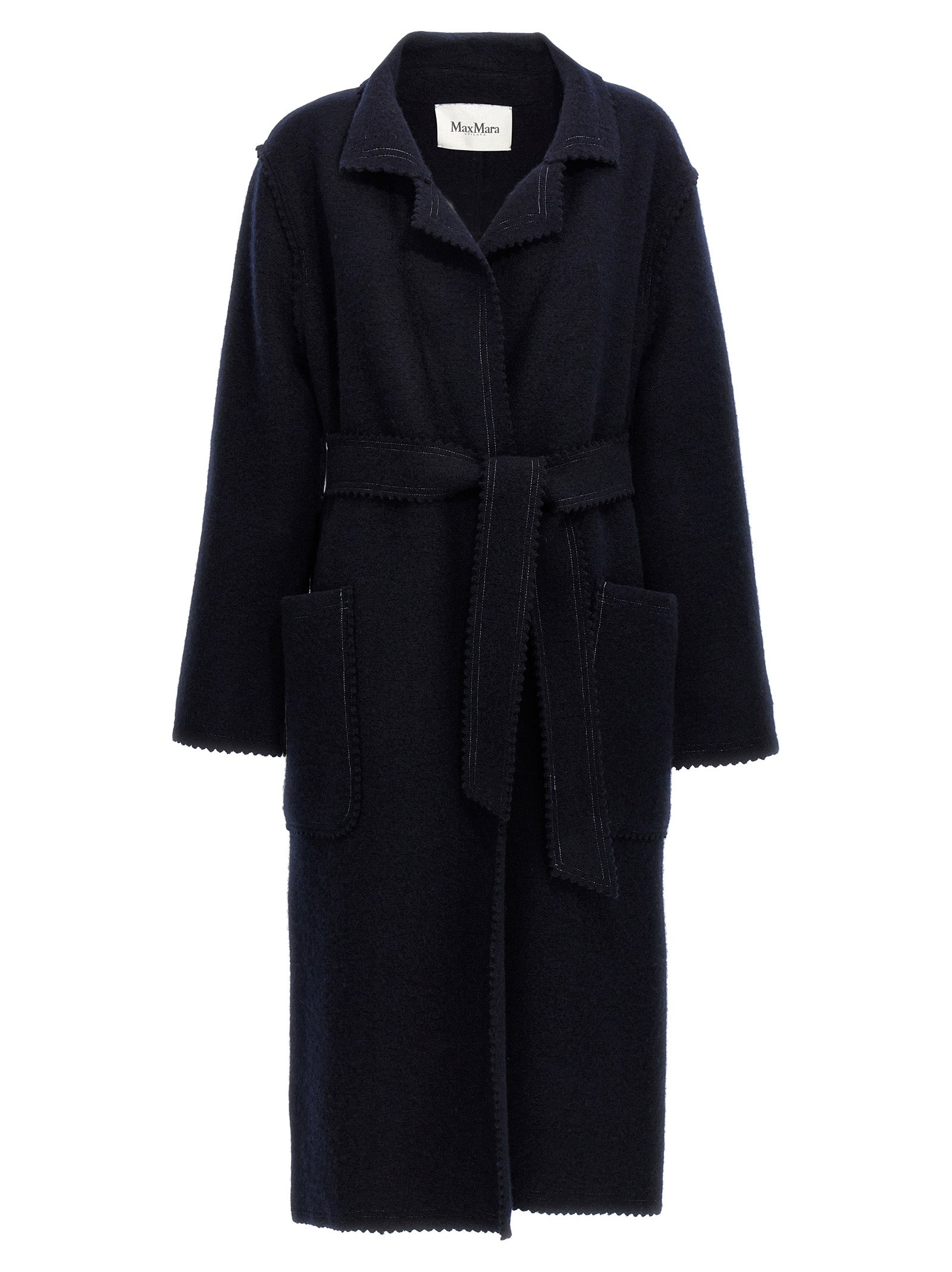 Max Mara Blue Wool Women's Coat