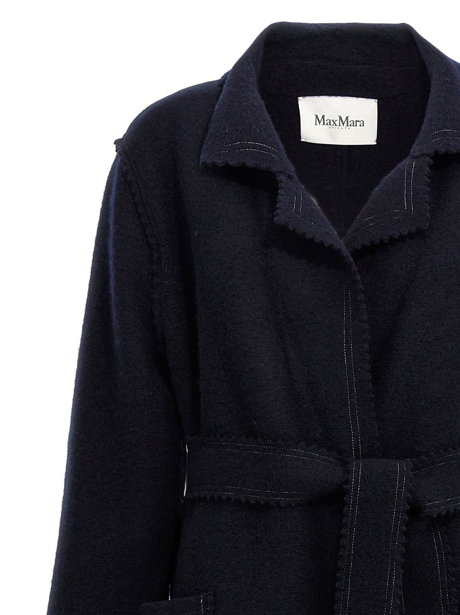 Max Mara Blue Wool Women's Coat