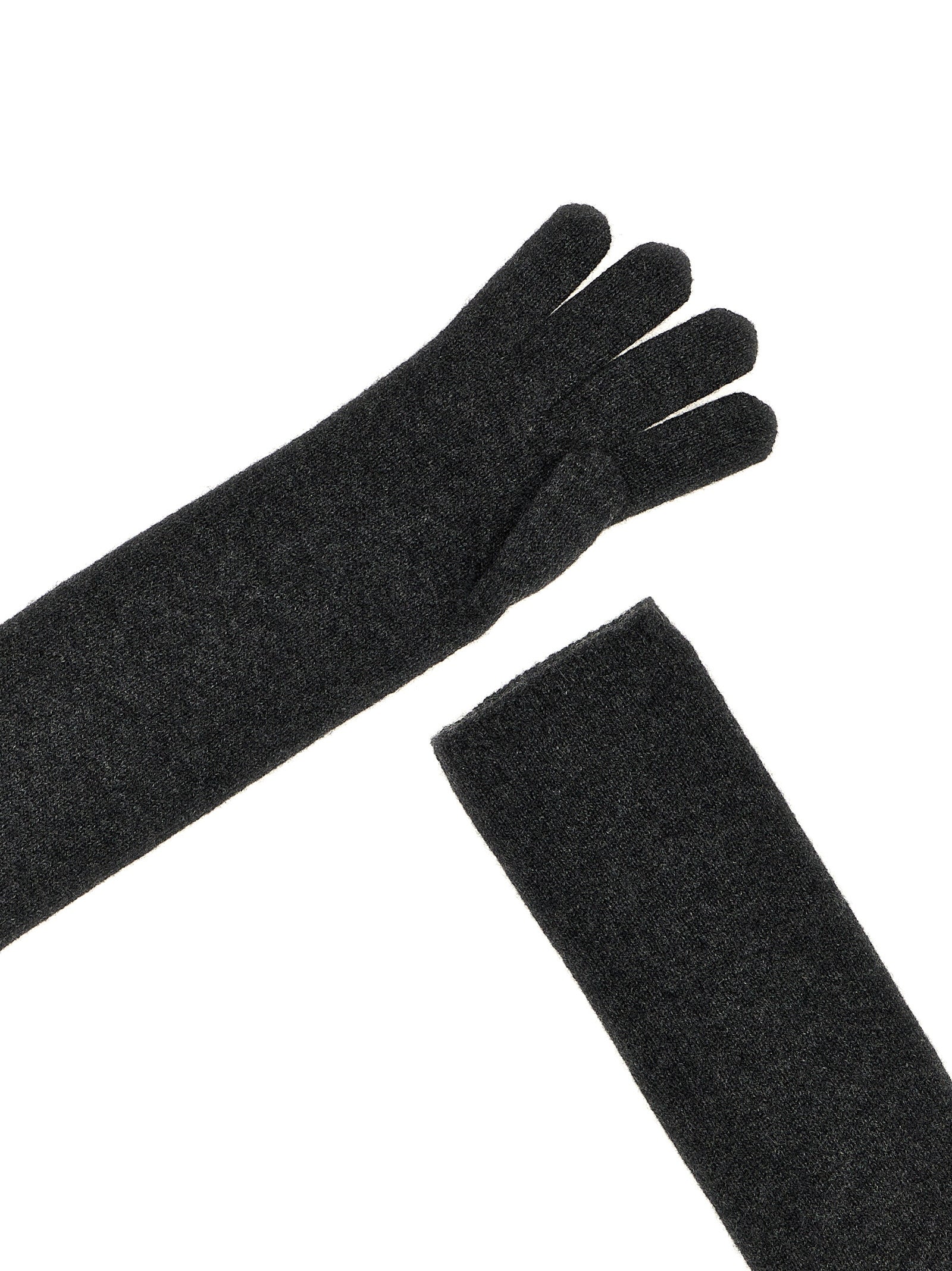 Max Mara Gray Cashmere Women's Gloves